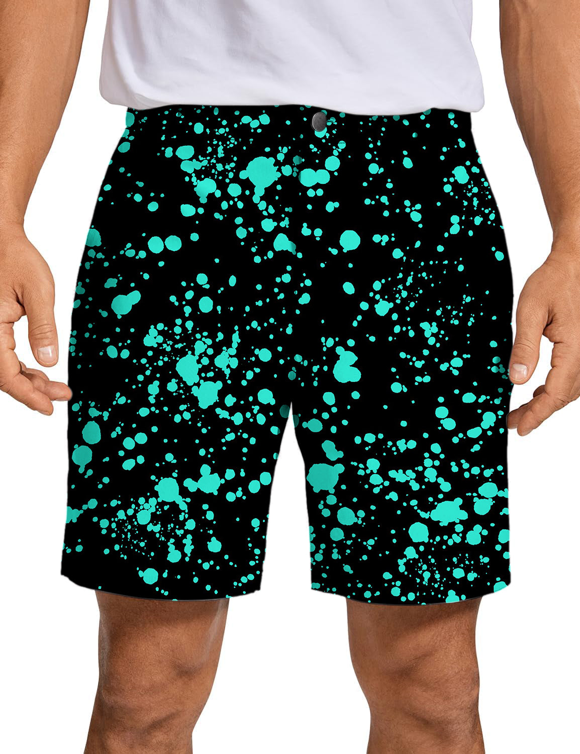 Men's Lake Blue spot Golf Shorts