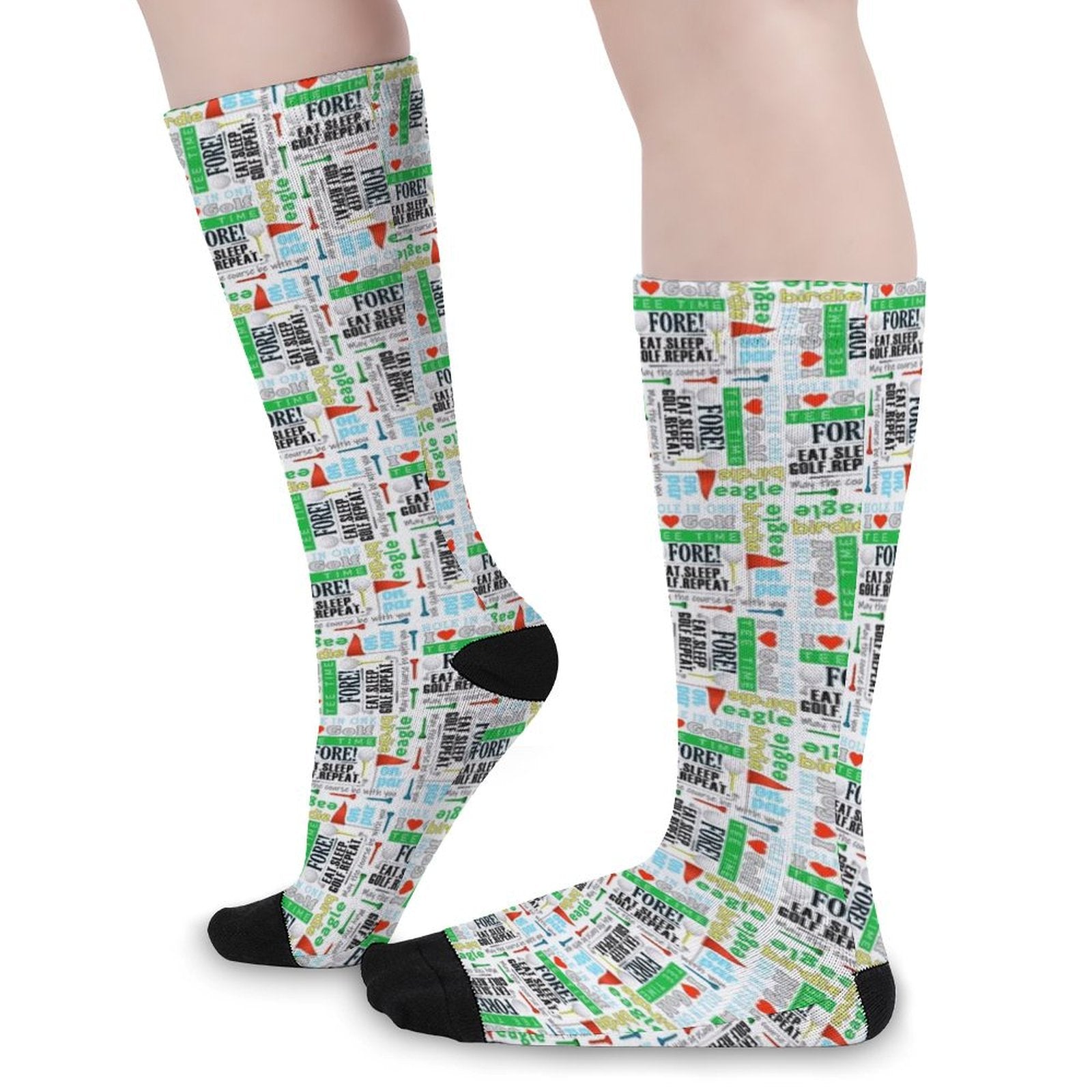 I love golf Prined socks Gifts for Men Women