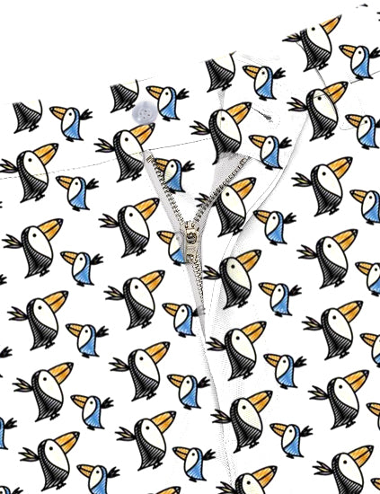 Men Talking Toucan Golf Shorts