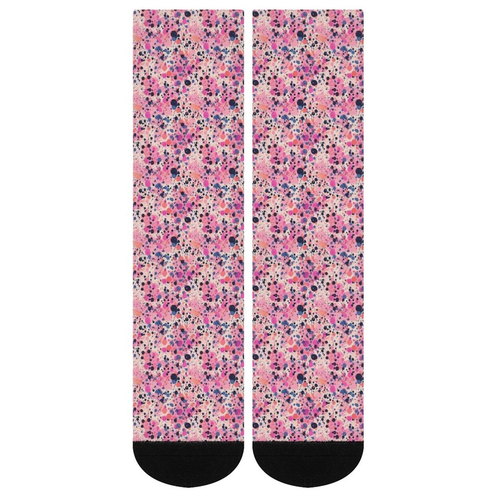 Fuchsia Fusion Prined socks Gifts for Men Women