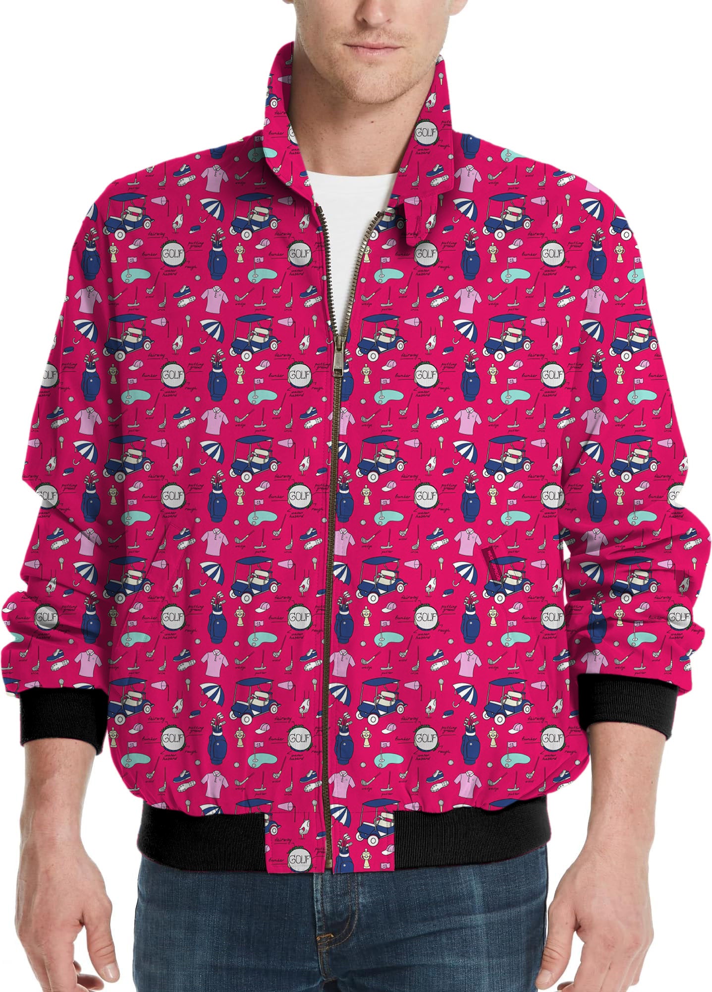 Cart Cruising-Men's Golf Windbreaker Light Jacket