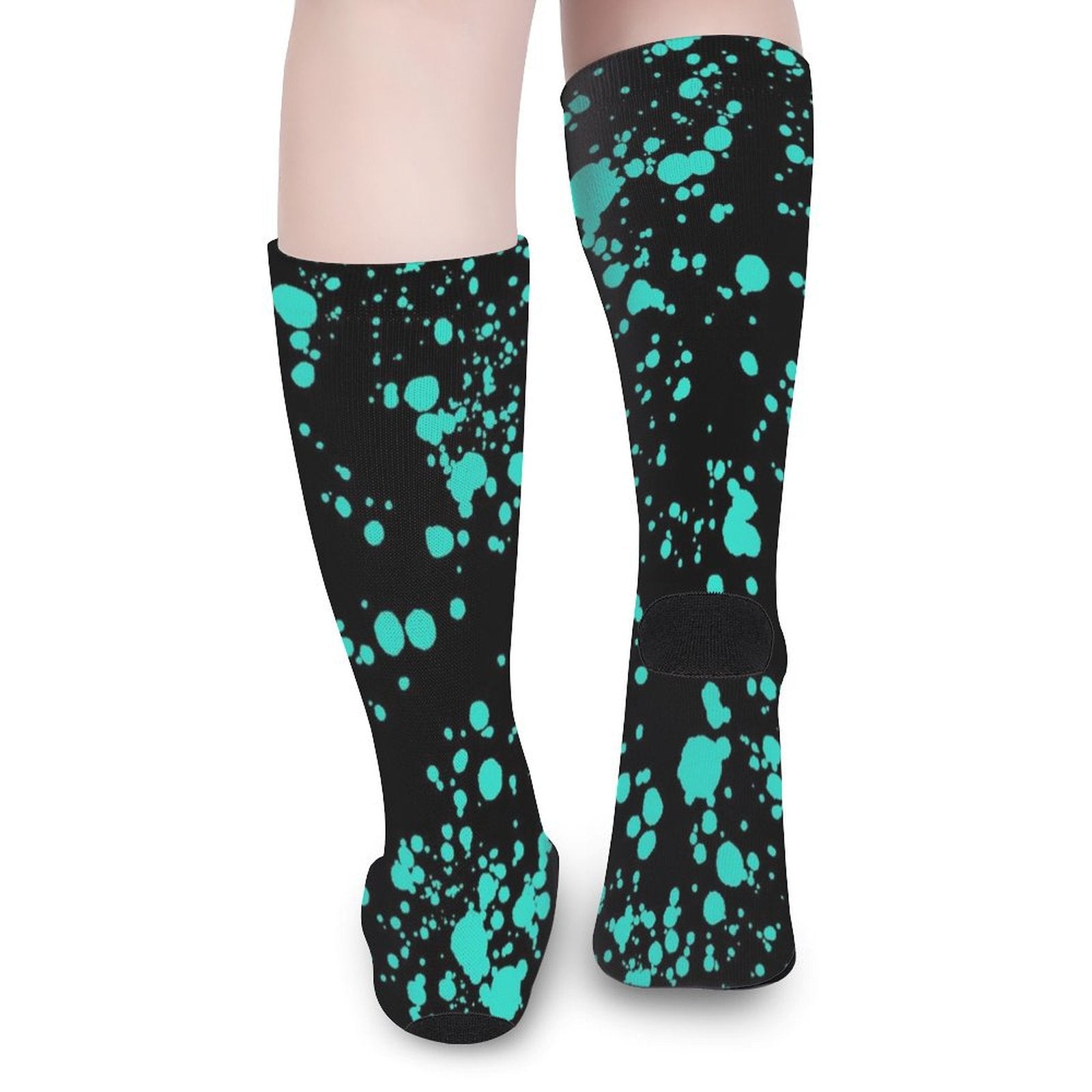 Lake Blue spot Prined socks Gifts for Men Women