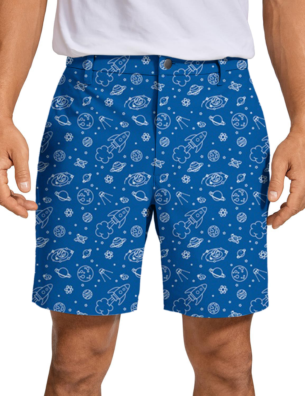 Men Space Out Golf Shorts