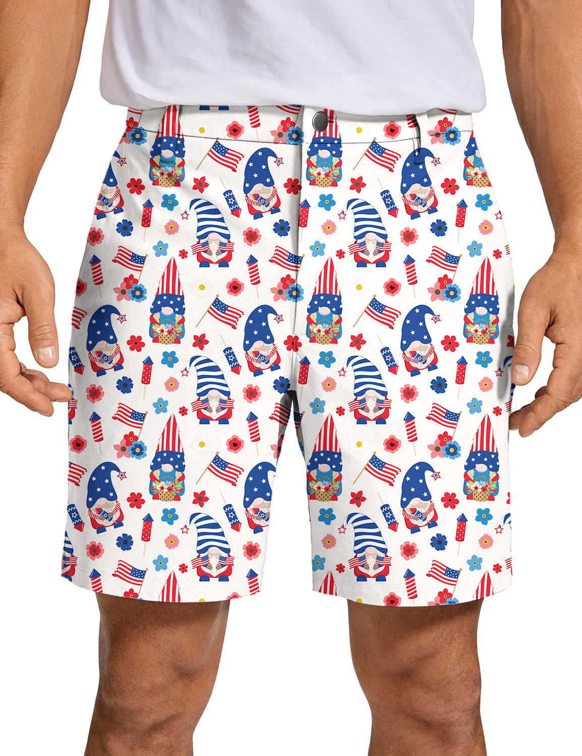 Men's America Christmas Golf Shorts