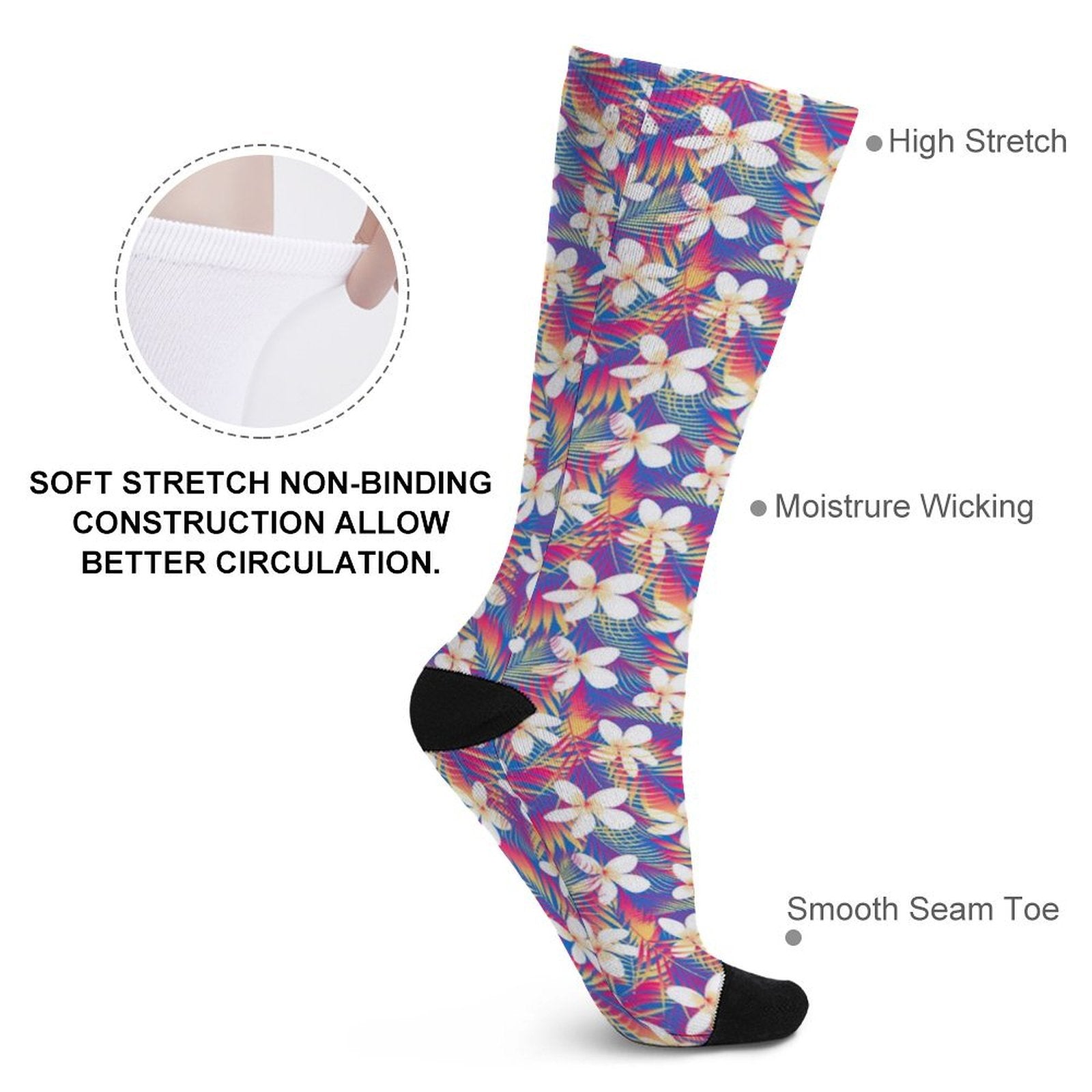 Rainbow Tropics Prined socks Gifts for Men Women
