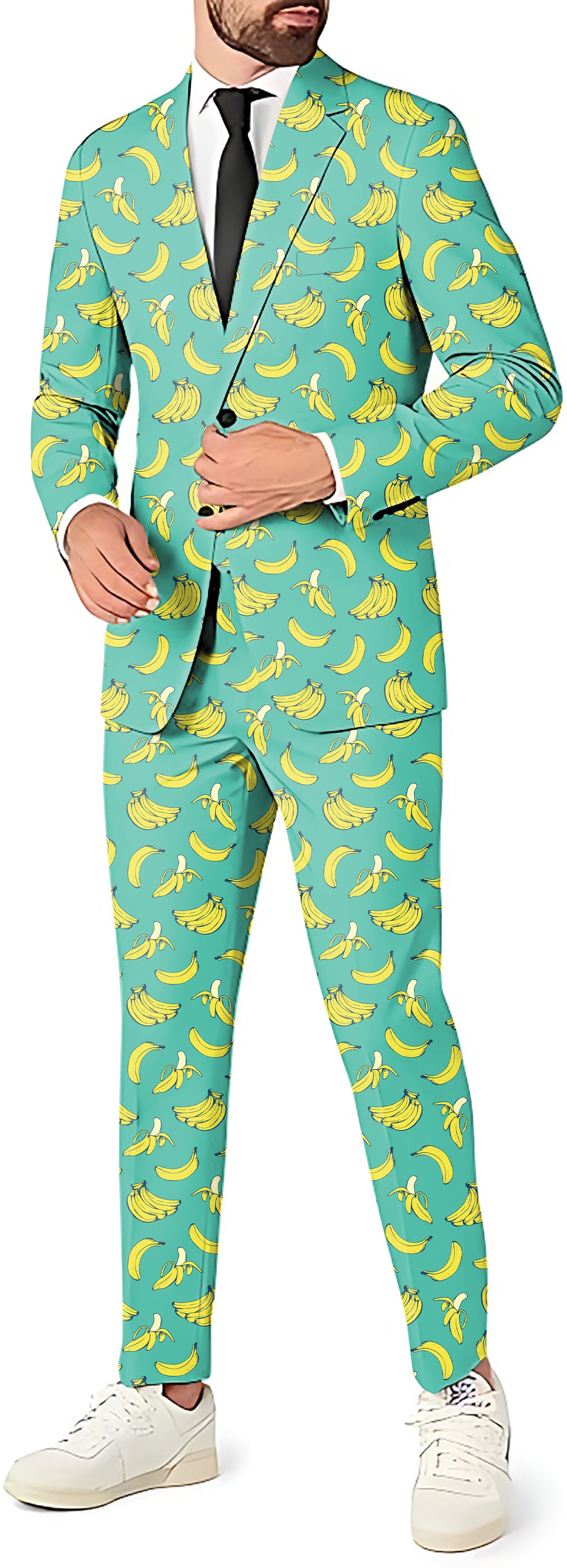Banana Summer-Theme Party 2 or 3pcs Suit set-Blazer Pants & Vest