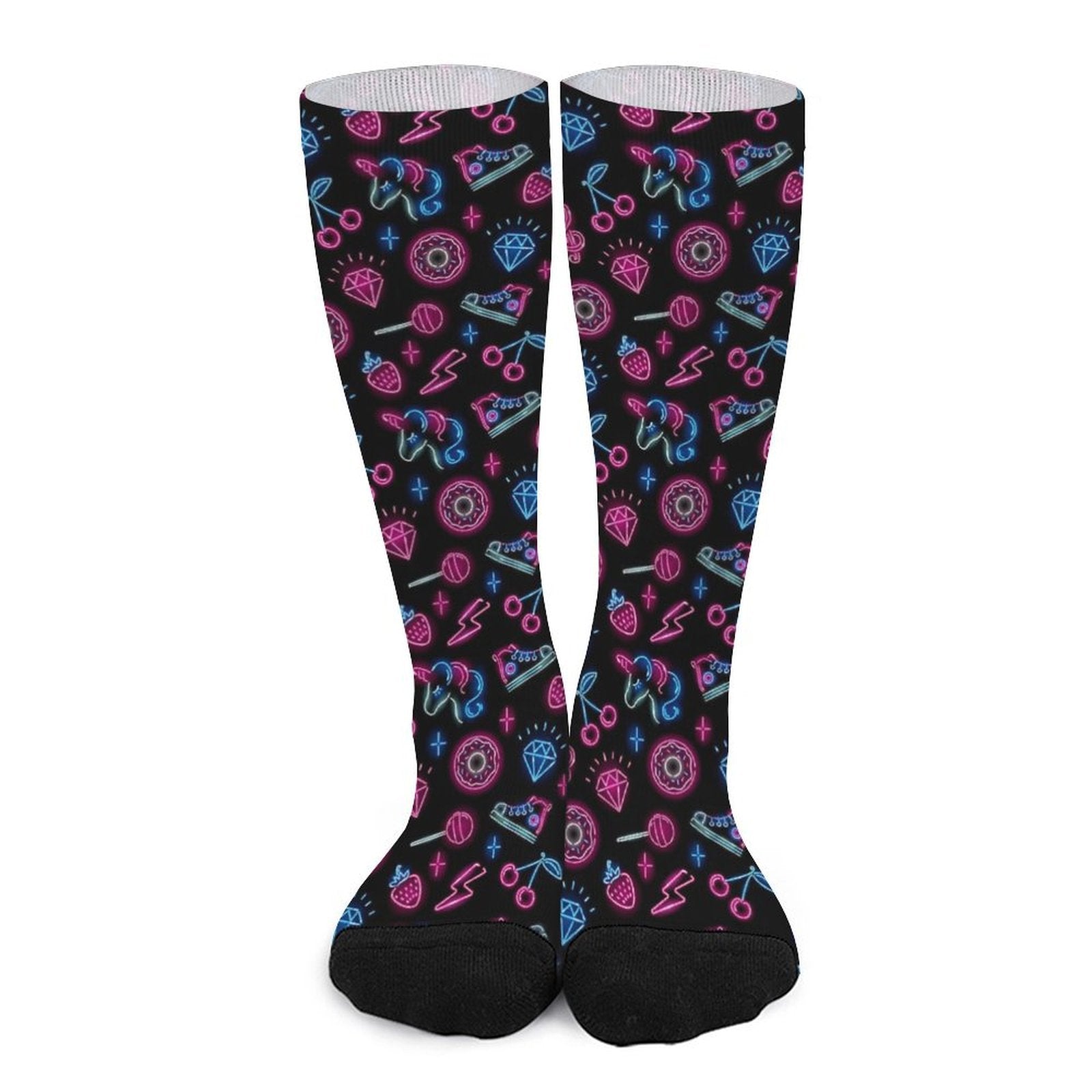 neon Love Prined socks Gifts for Men Women