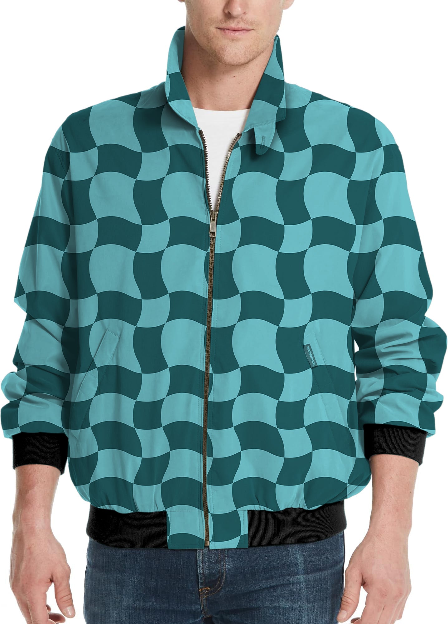 Wavy SquareTanjirou Men's Golf Windbreaker Light Jacket