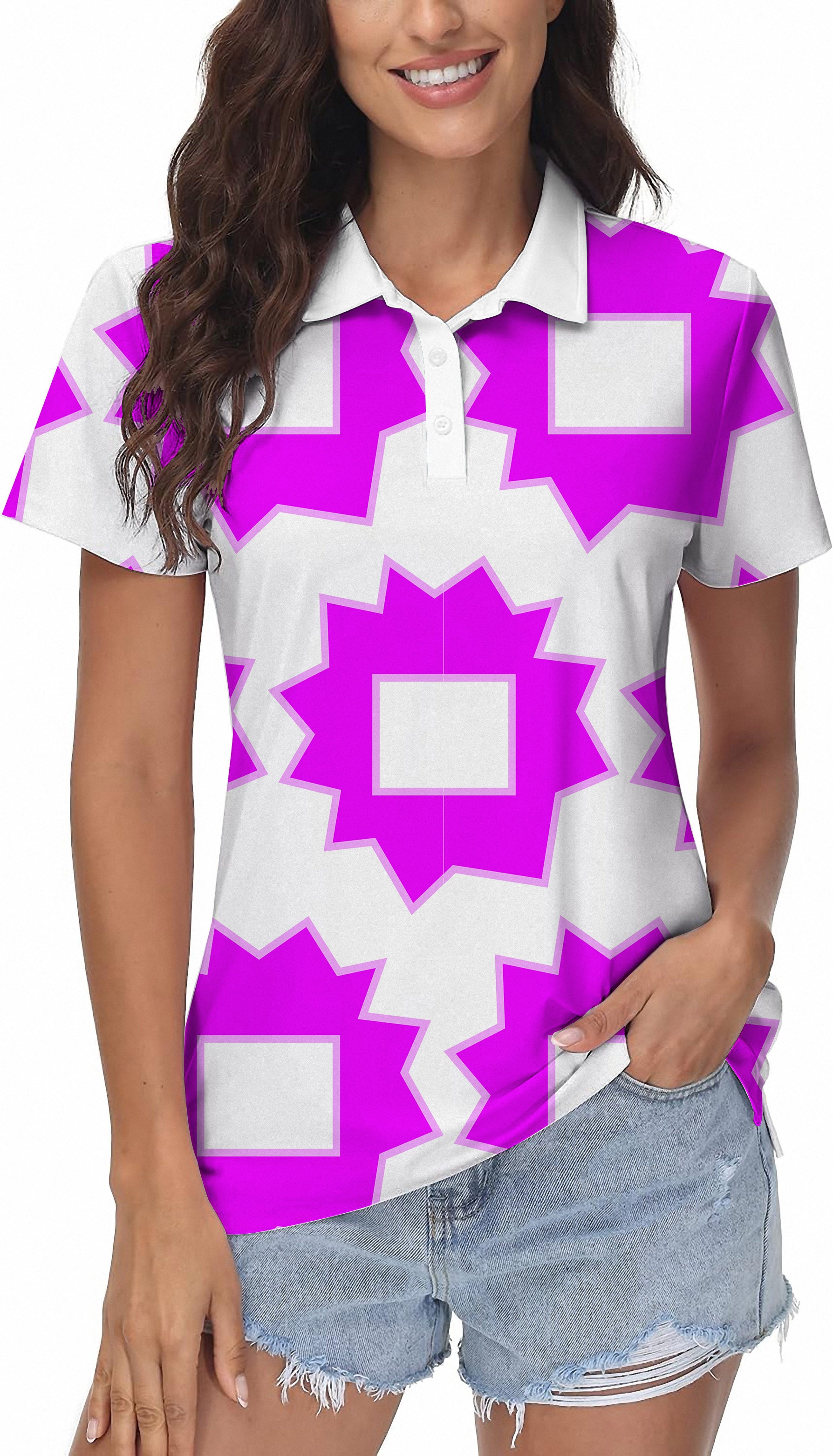 Explosion Geometry Limited Edition Women's Golf Polo