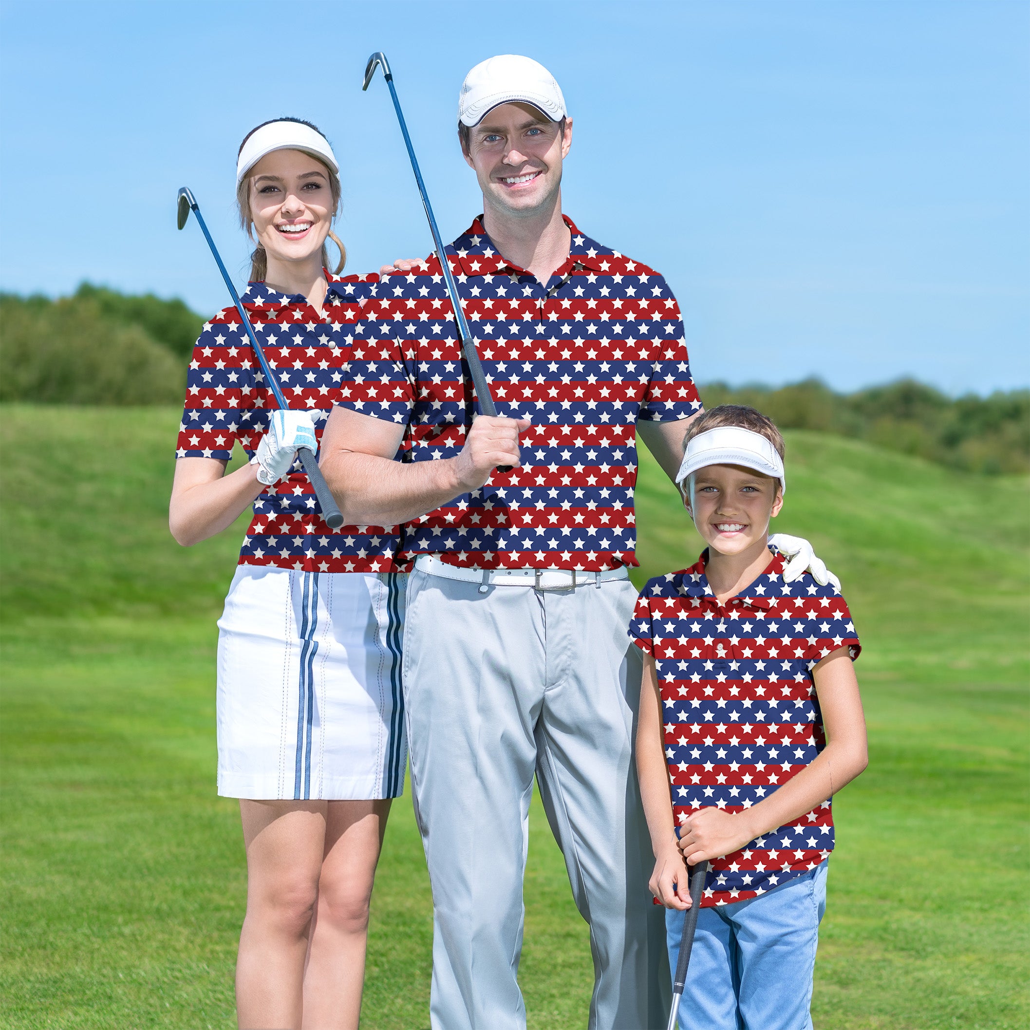 Golf Polo Family set GALAXIES