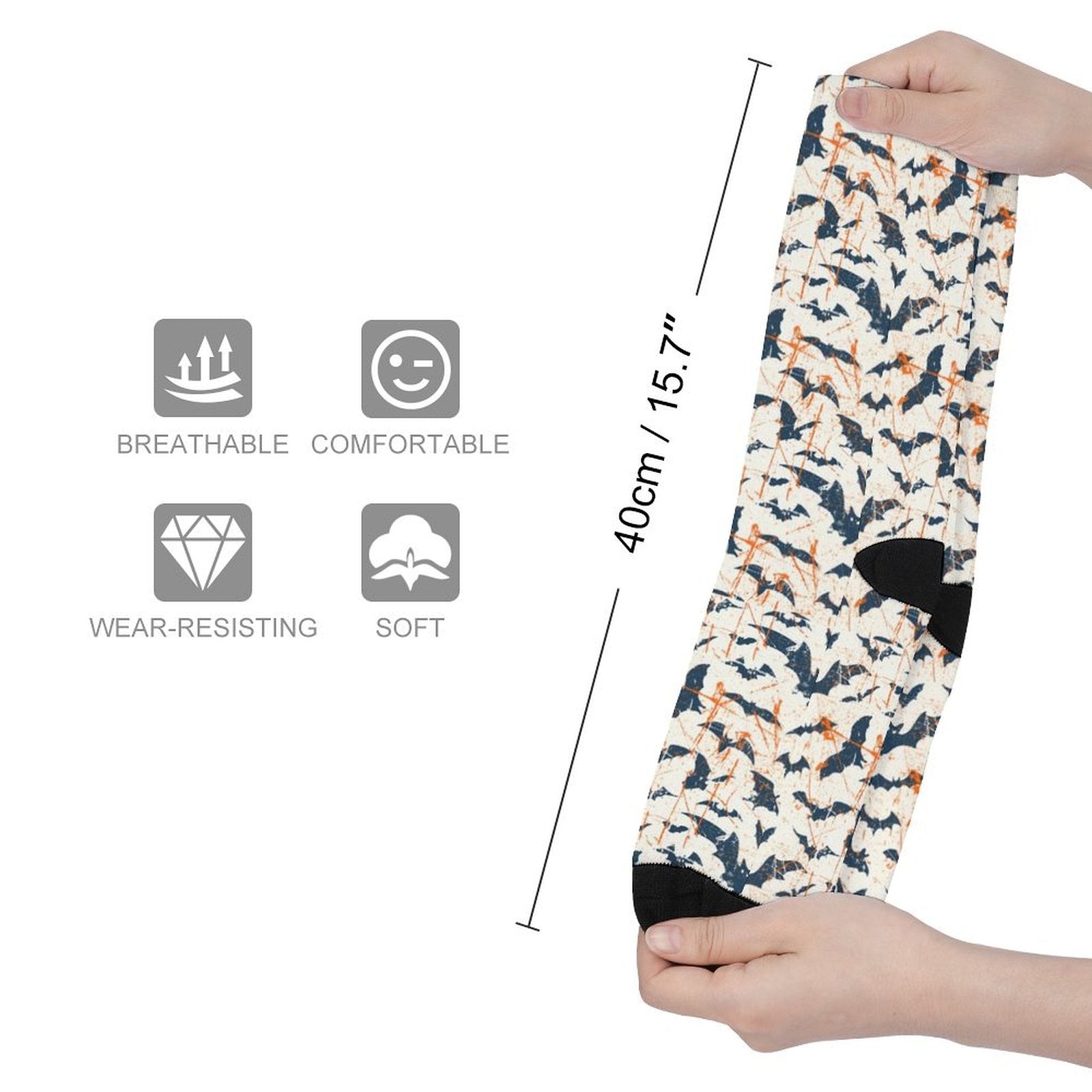 Bat Cave Prined socks Gifts for Men Women