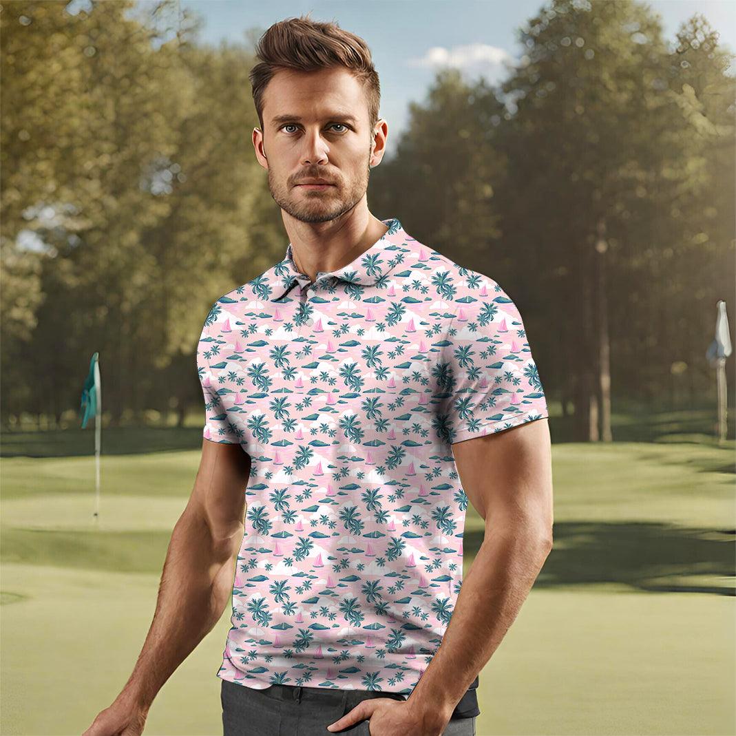 Men's Island Time golf polo