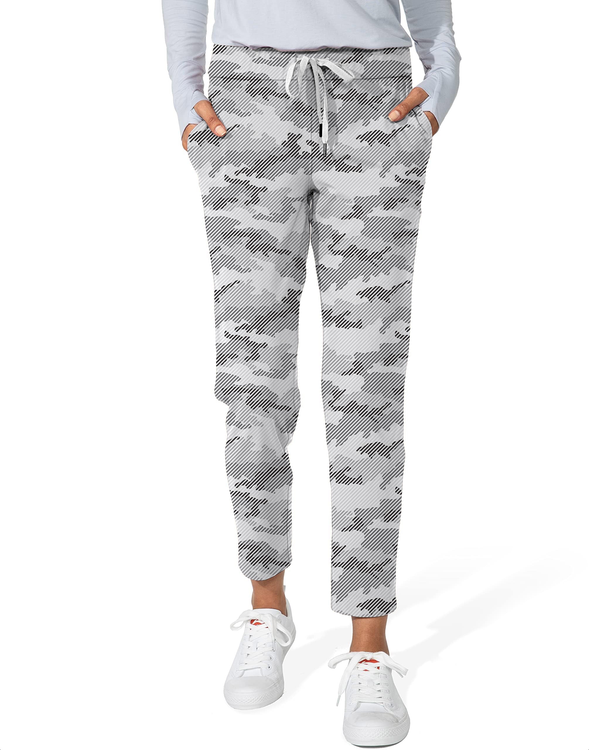 Snow Camo-Women's 7/8 Stretch Ankle Golf Pants