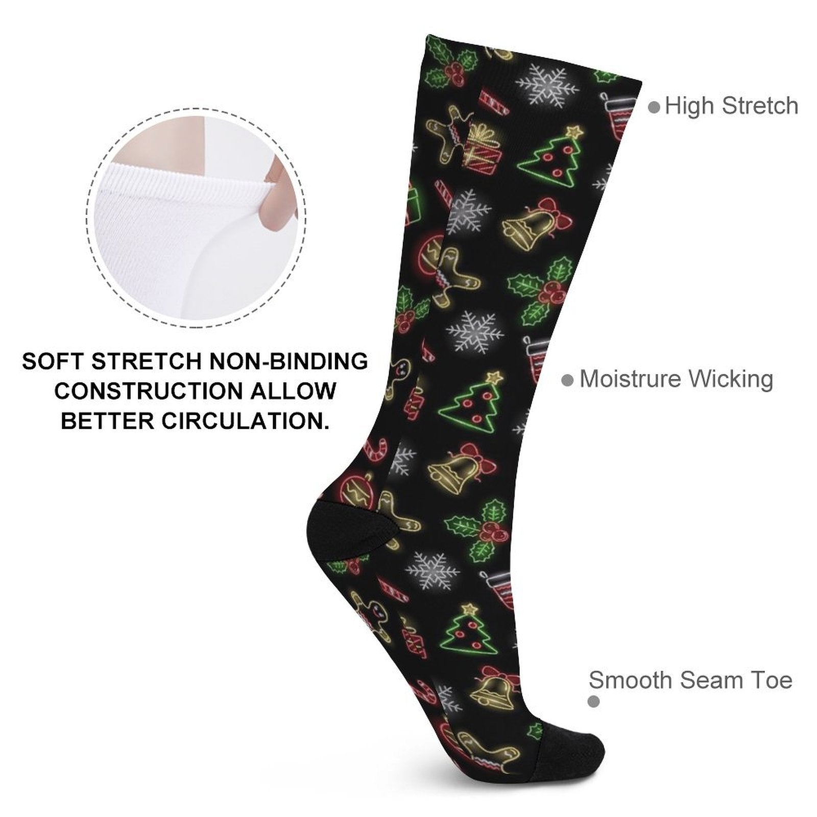 Christmas cartoon Prined socks Gifts for Men Women