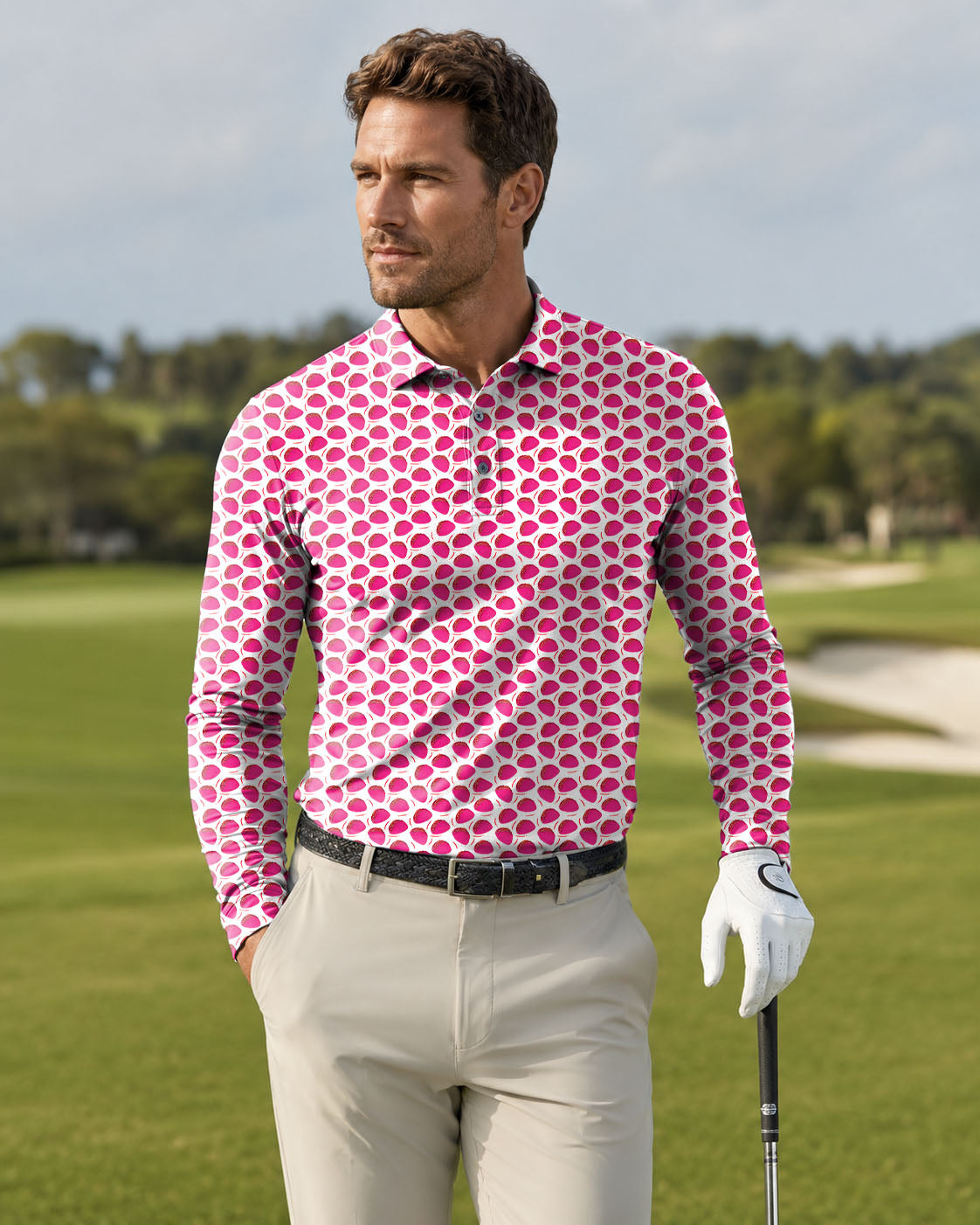 Men's TACO TUESDAY golf Long-sleeved Polo