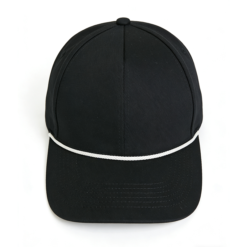 Custom embroidered vintage black or white hat with adjustable snapback and durable fabric