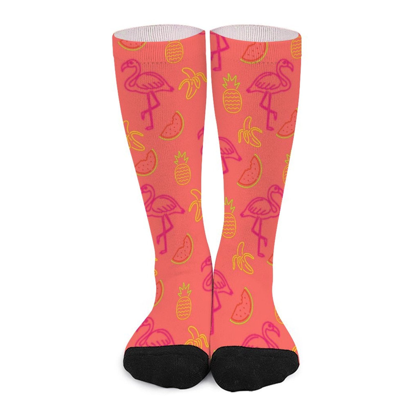 Fruity Flamingo Prined socks Gifts for Men Women