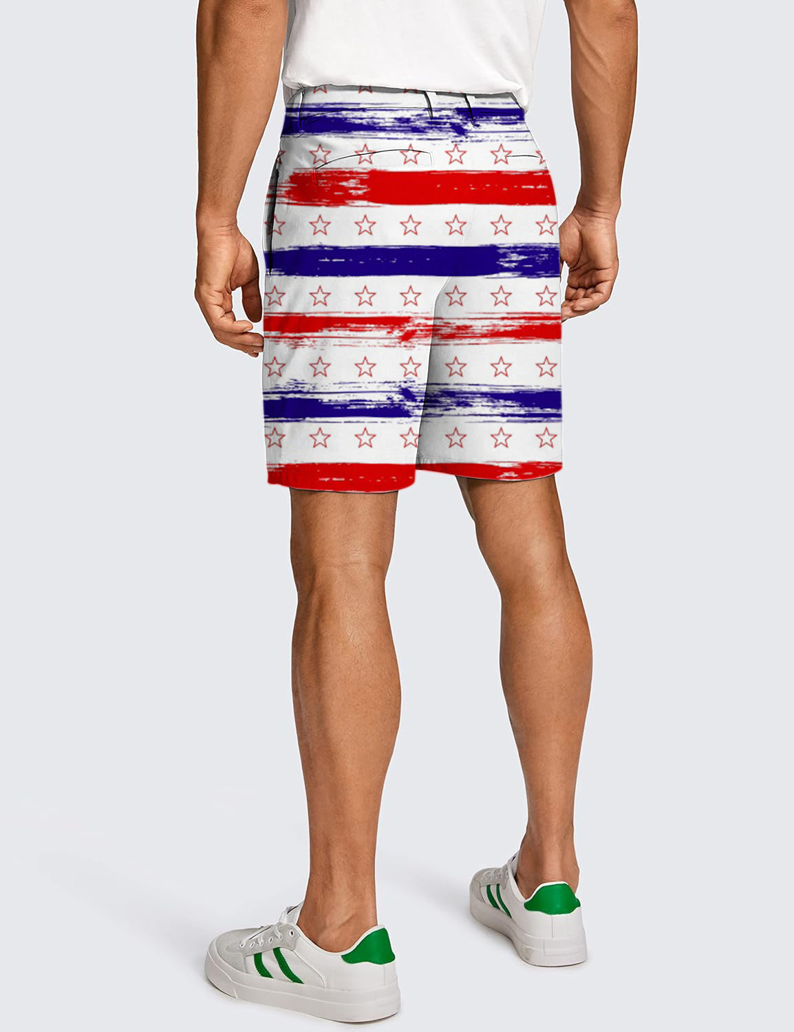 Men Stars & Stripes Golf Shorts