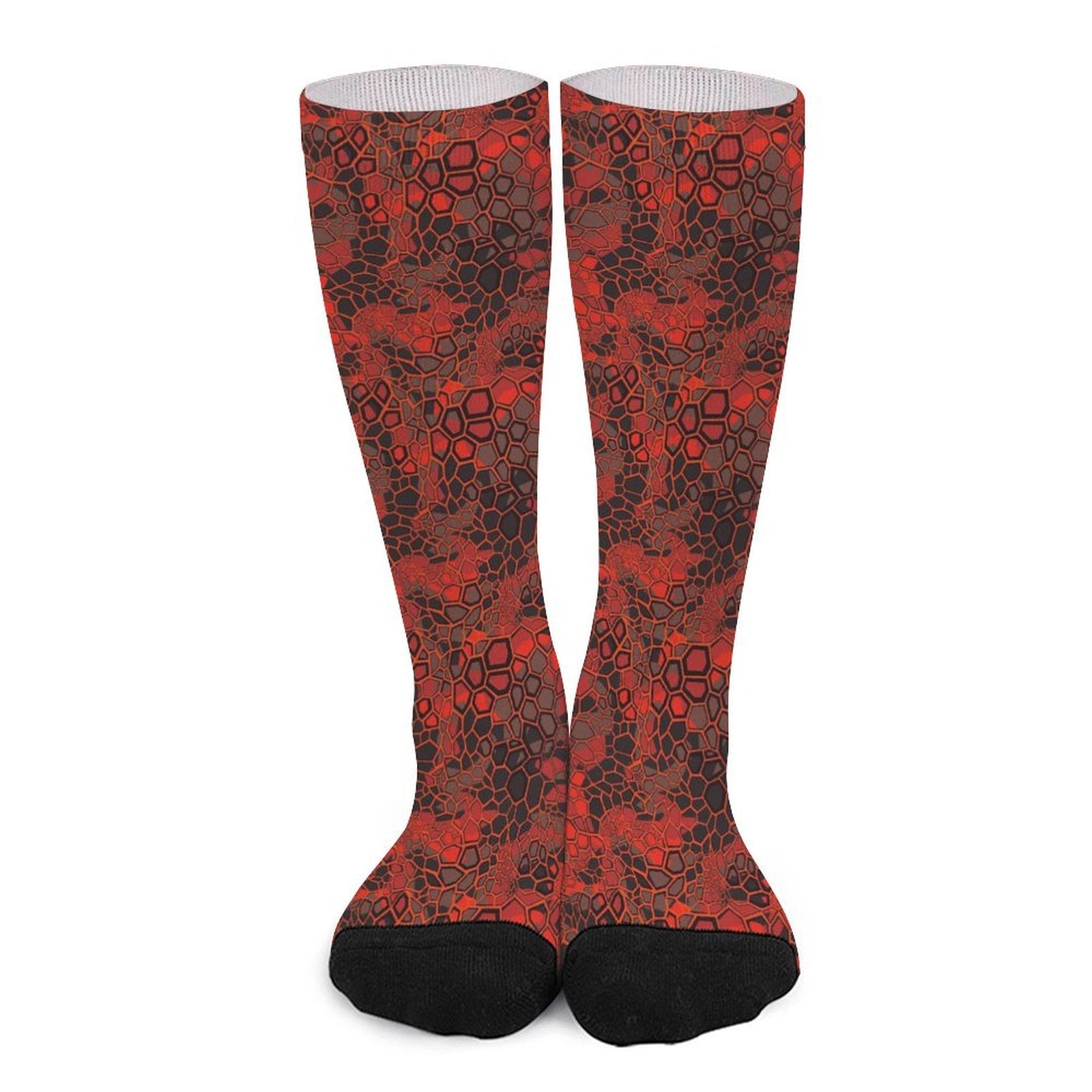 Red Dragonscale Prined socks Gifts for Men Women