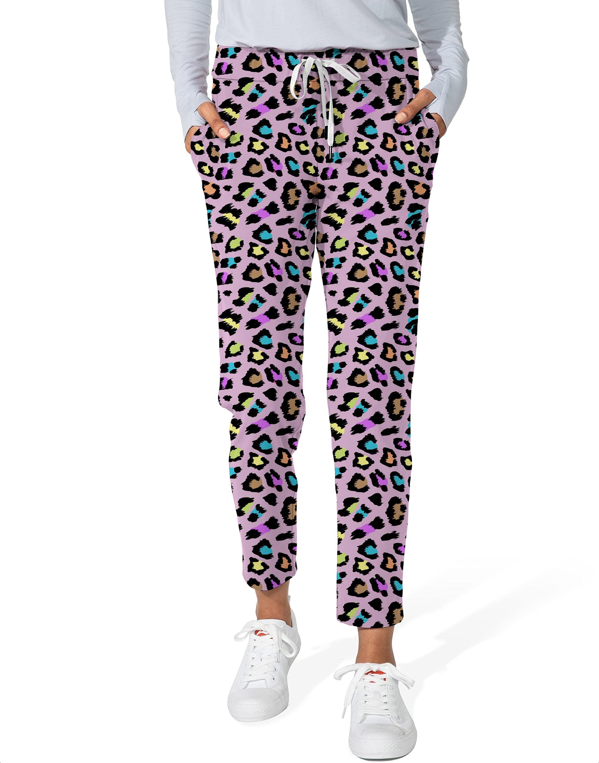 Leopards of color-Women's 7/8 Stretch Ankle Golf Pants