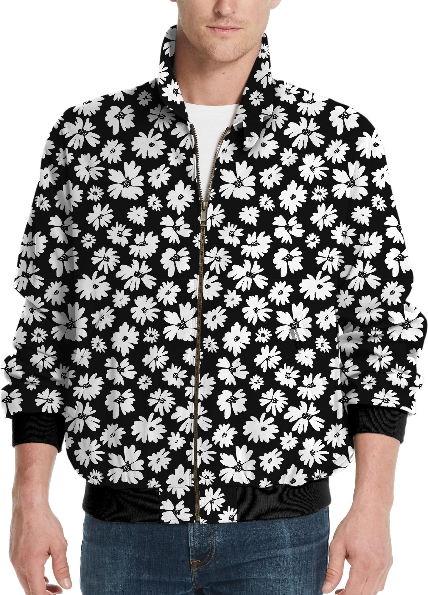 Zebra Daisy-Men's Golf Windbreaker Light Jacket