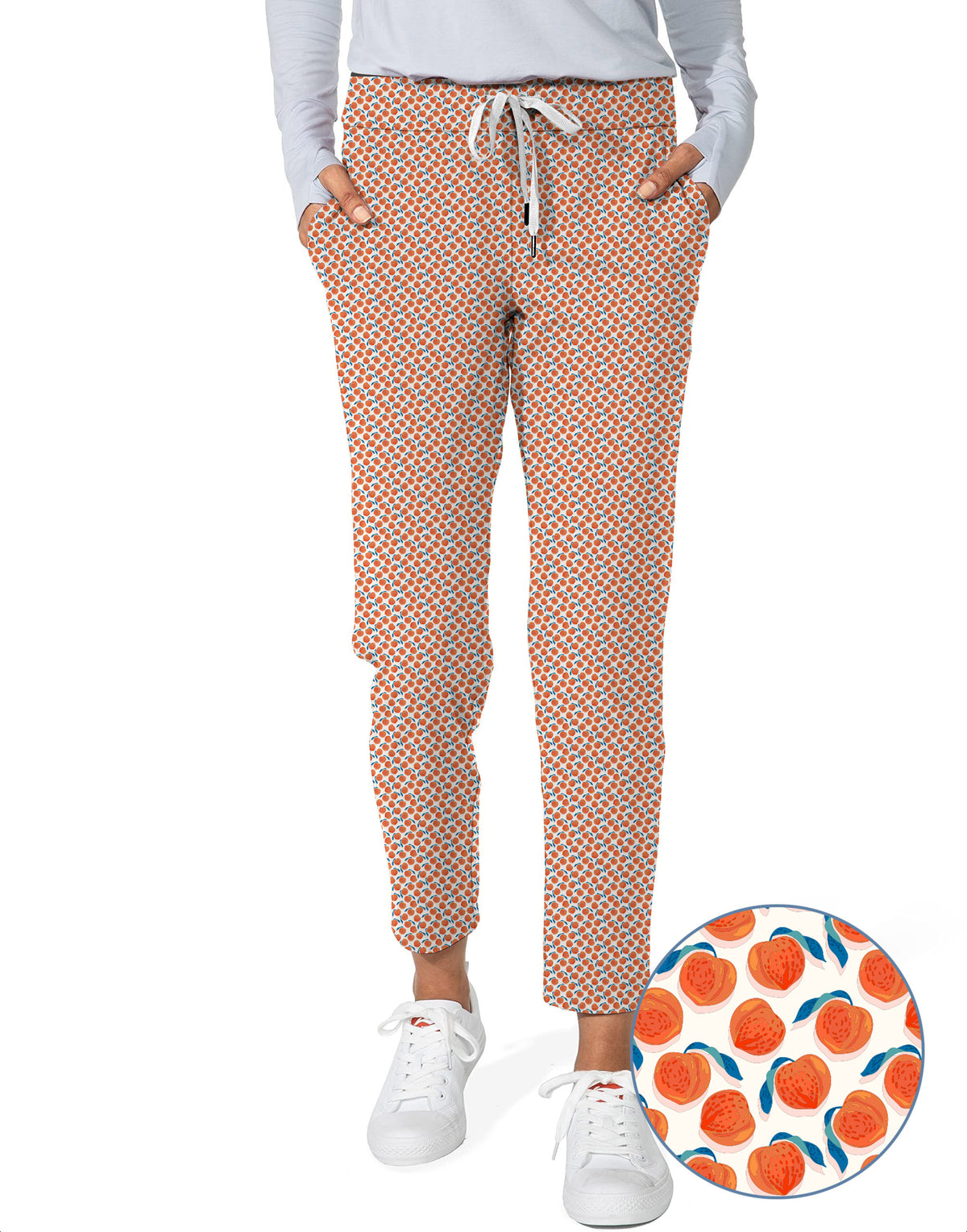 momo peach Women's 7/8 Stretch Ankle Golf Pants
