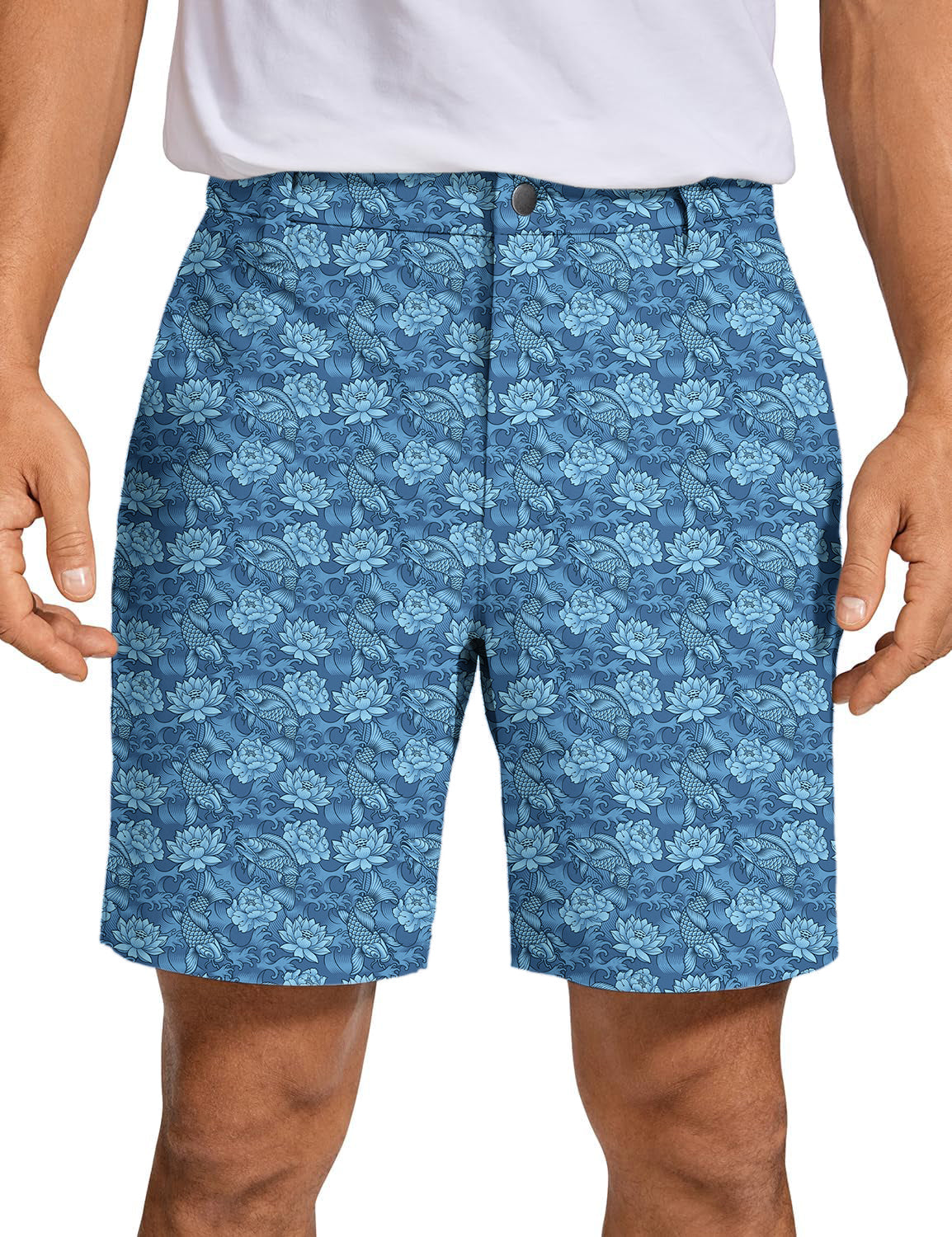 Men's Lotus carp Golf Shorts
