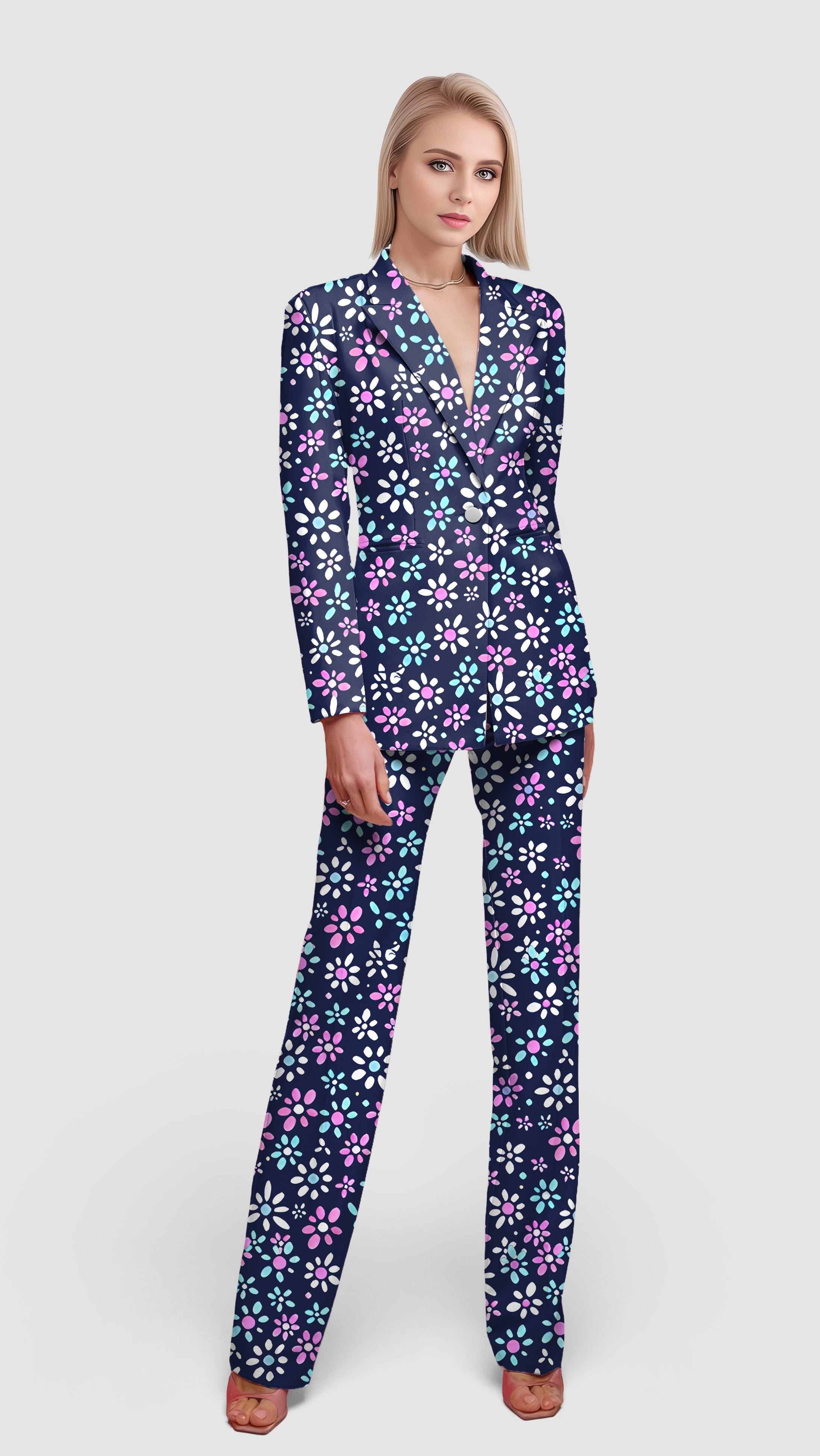 Daisy Daze-Women's Blazer Casual Work Office Blazer Suit set