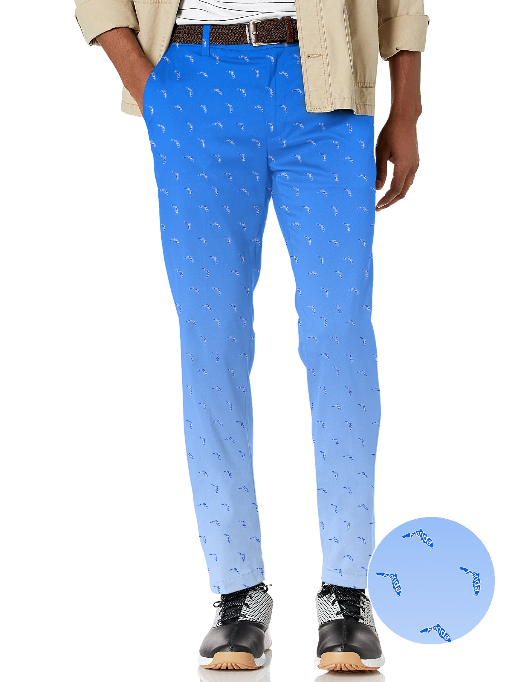 Men's Blue Florida Stretch Golf Pants