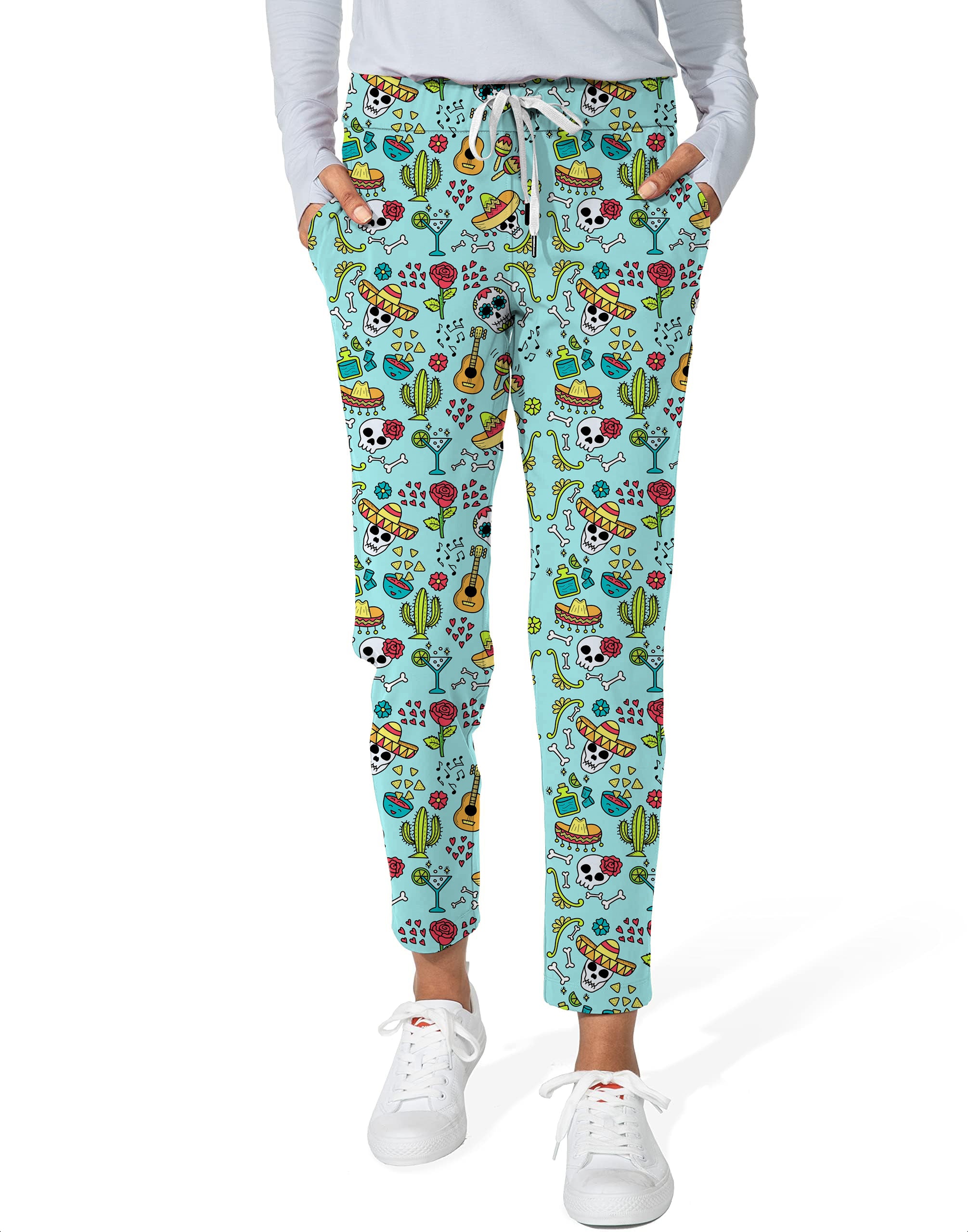 Fiesta Time-Women's 7/8 Stretch Ankle Golf Pants