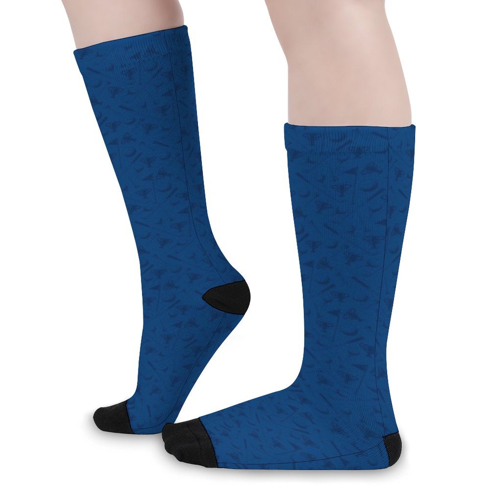 navy blue Prined socks Gifts for Men Women