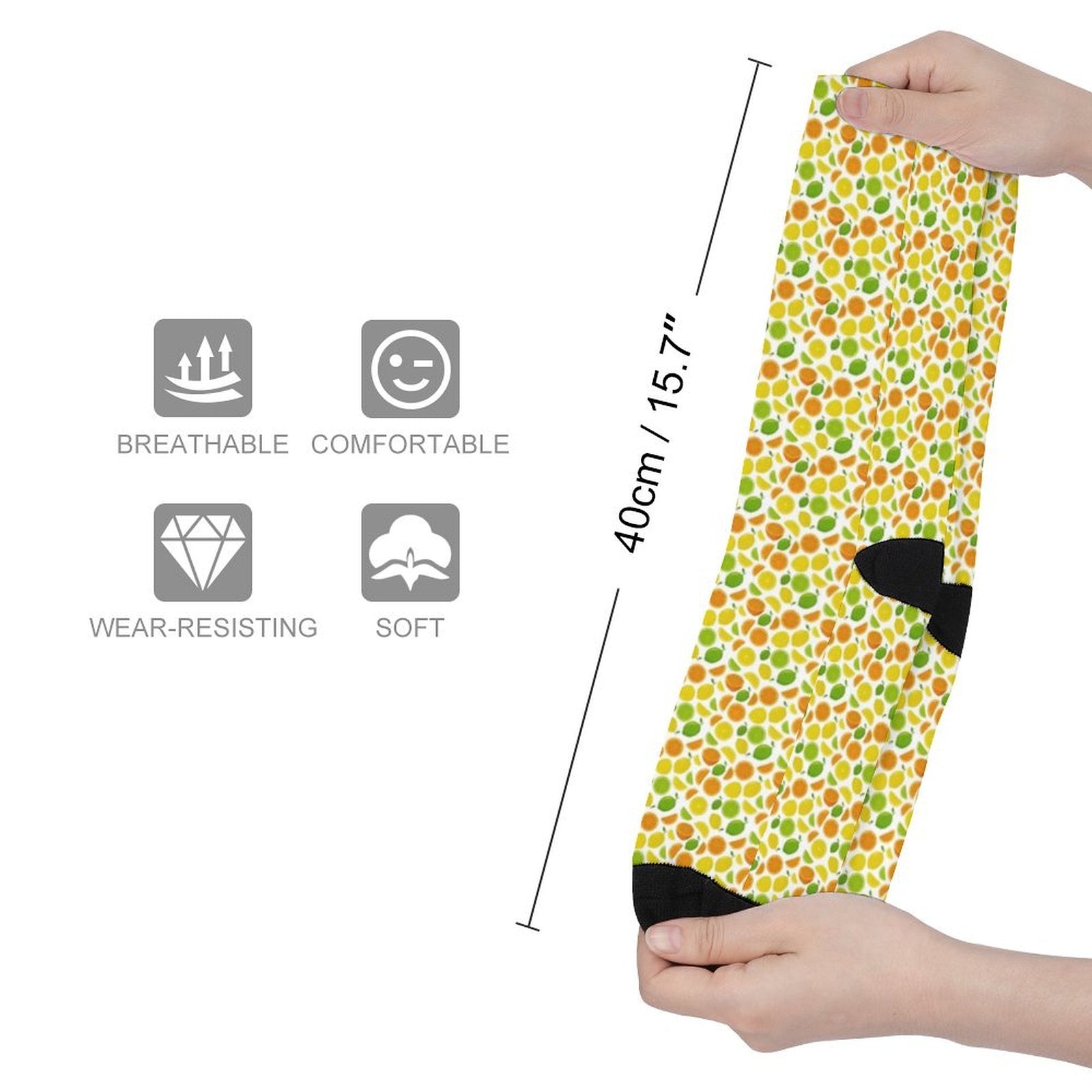 Summer Lemon Prined socks Gifts for Men Women