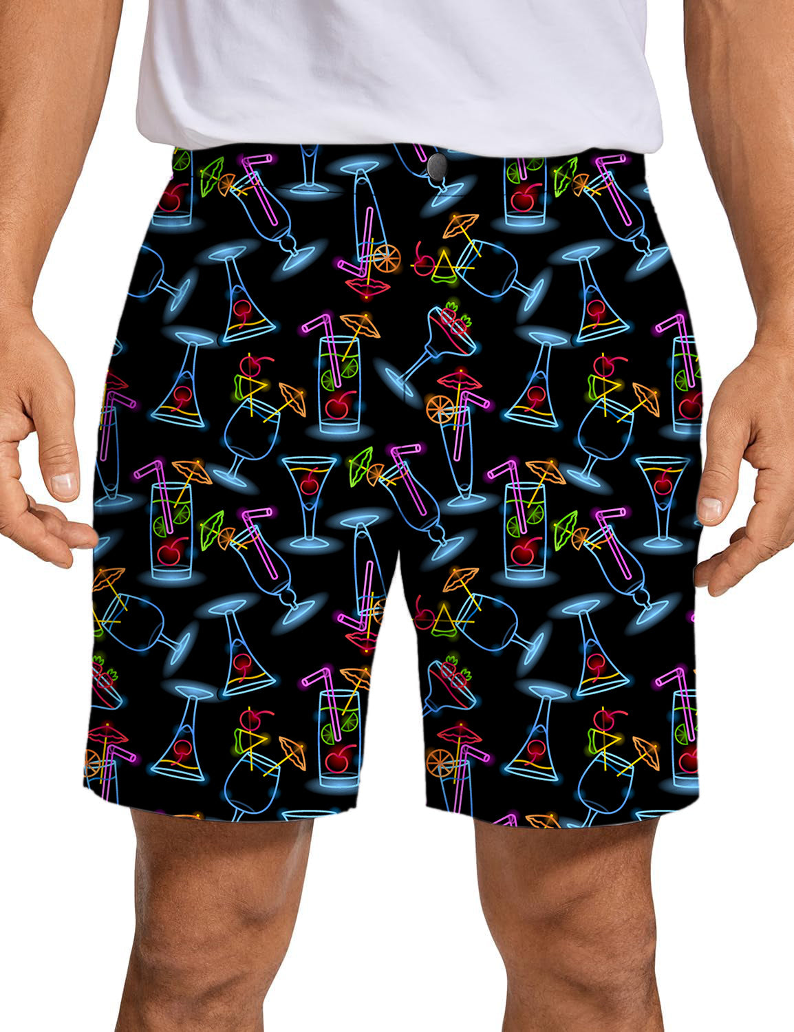 Men's Neon Drinker Golf Shorts