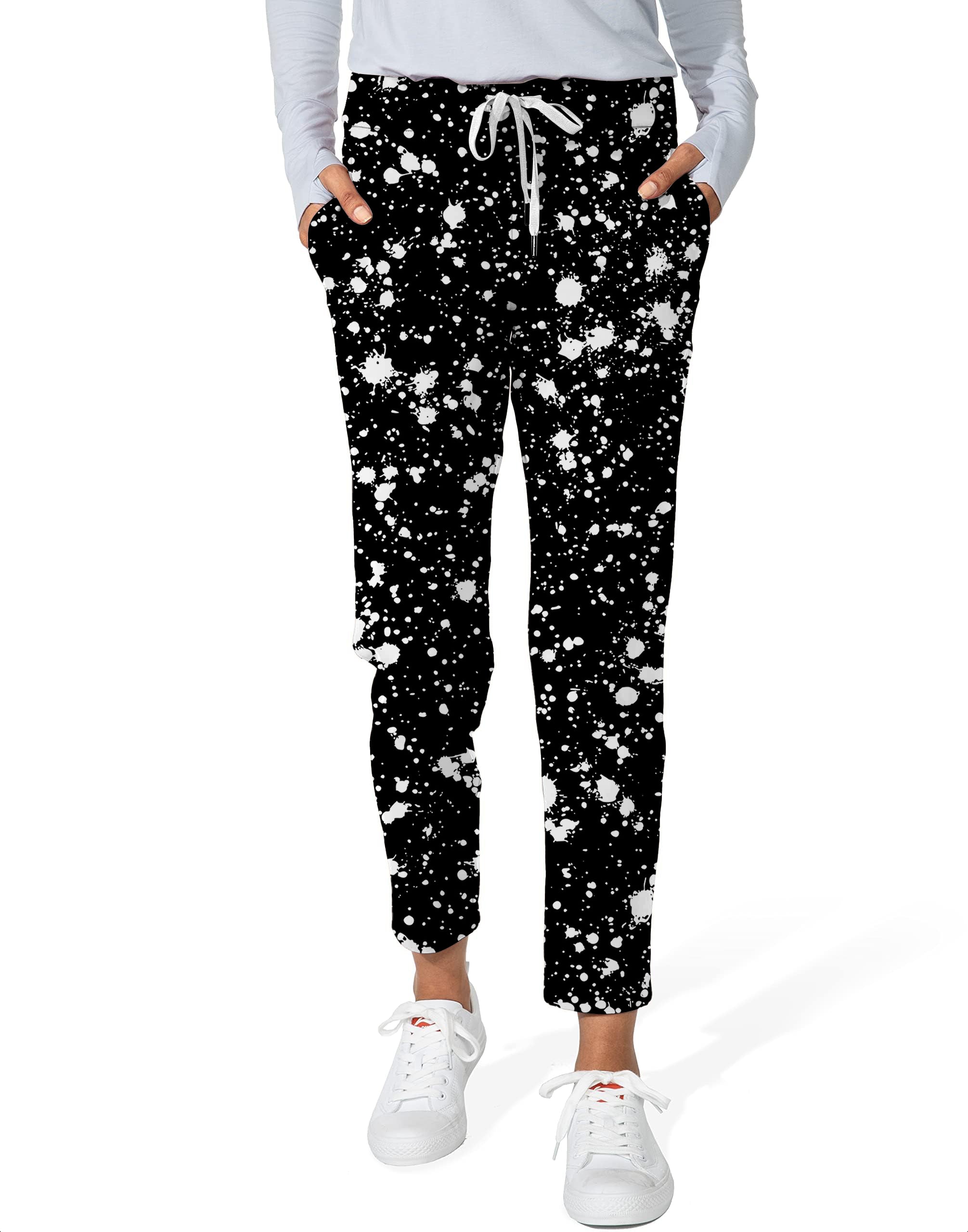 ZEBRA SPLATTER-Women's 7/8 Stretch Ankle Golf Pants