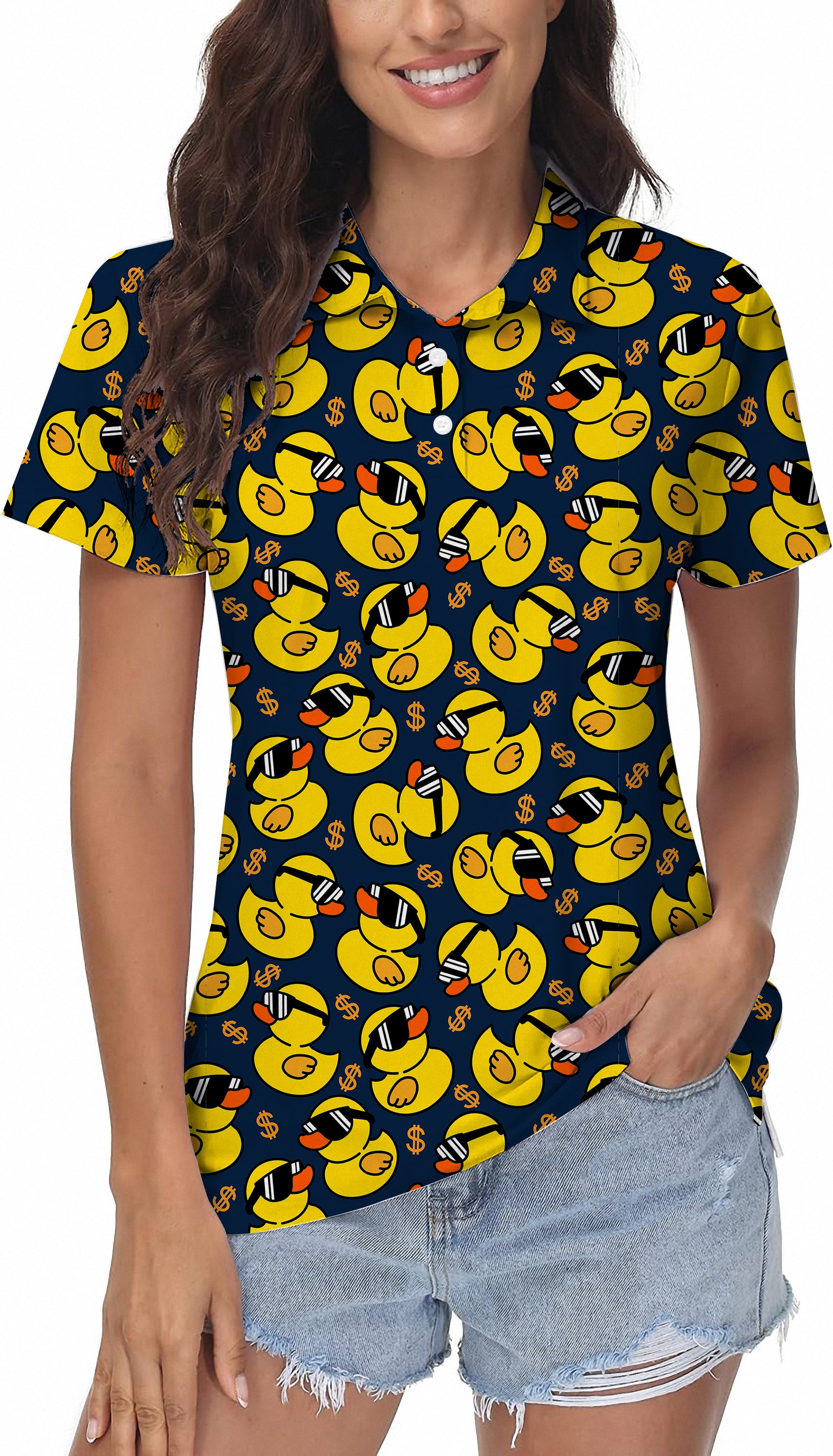 Yellow duck Women's Golf Polo