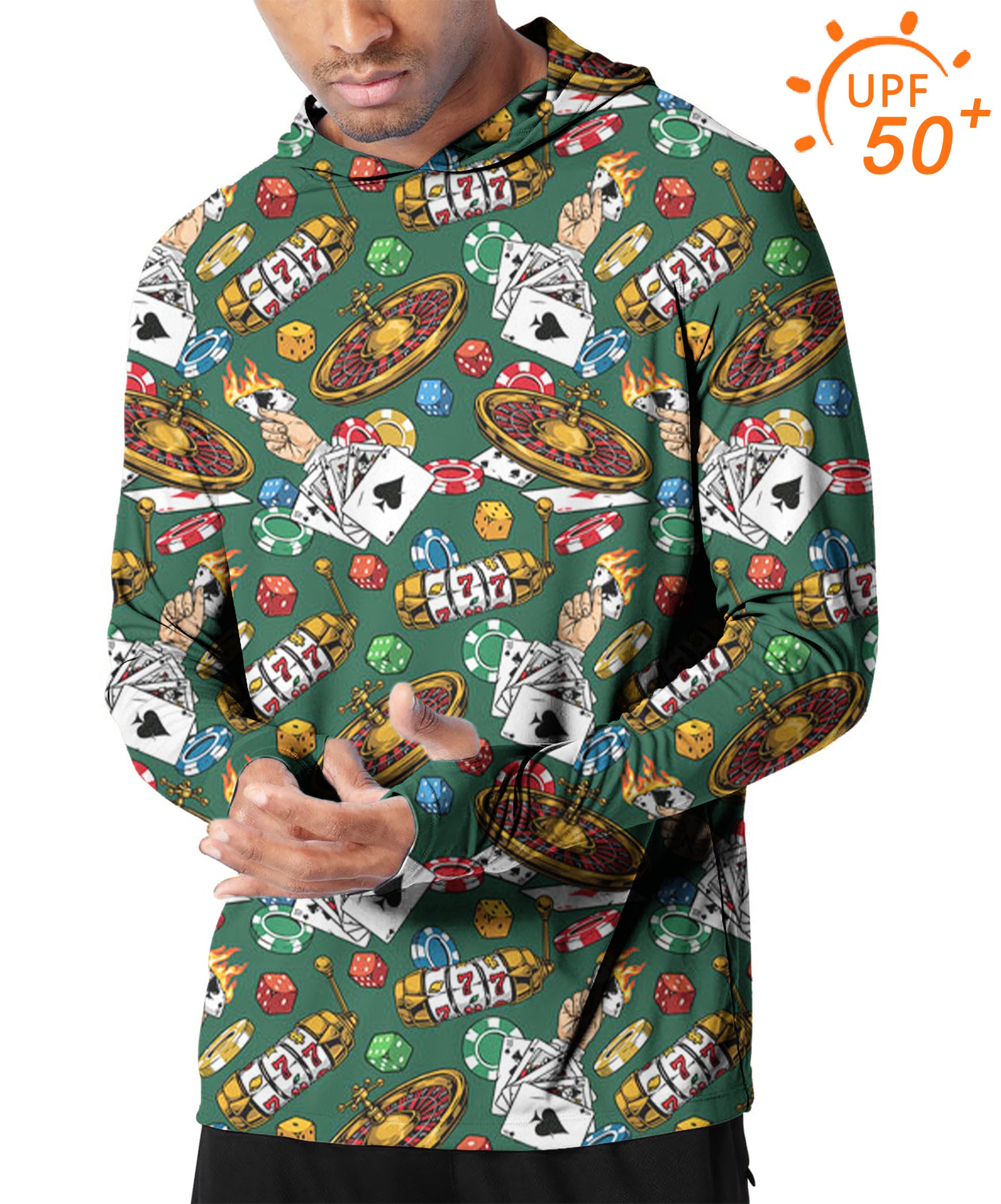 Men's Outdoor Gambling Golf Sun Protection Slim Fit hoodies