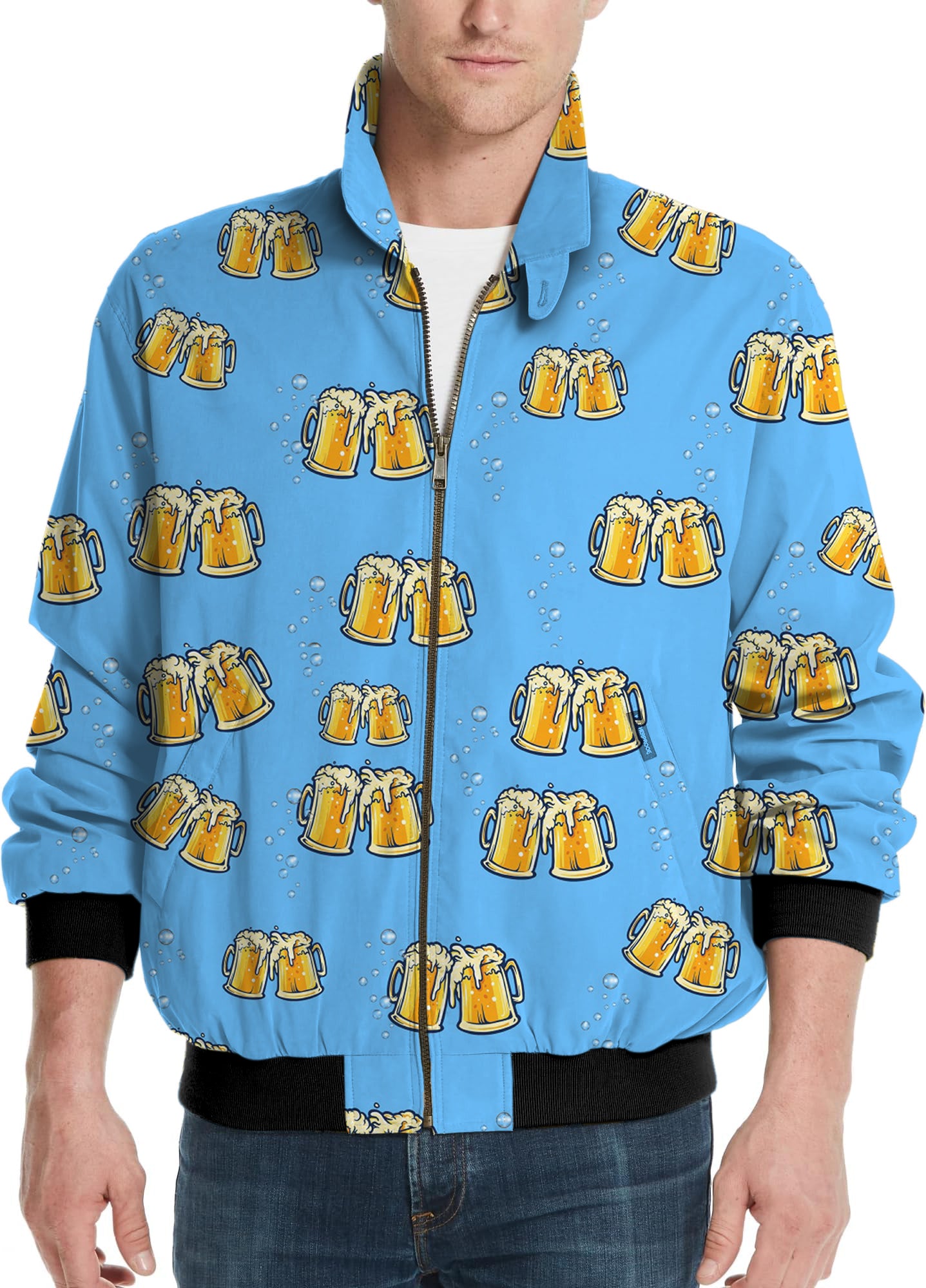 Cheers Beer-Men's Golf Windbreaker Light Jacket