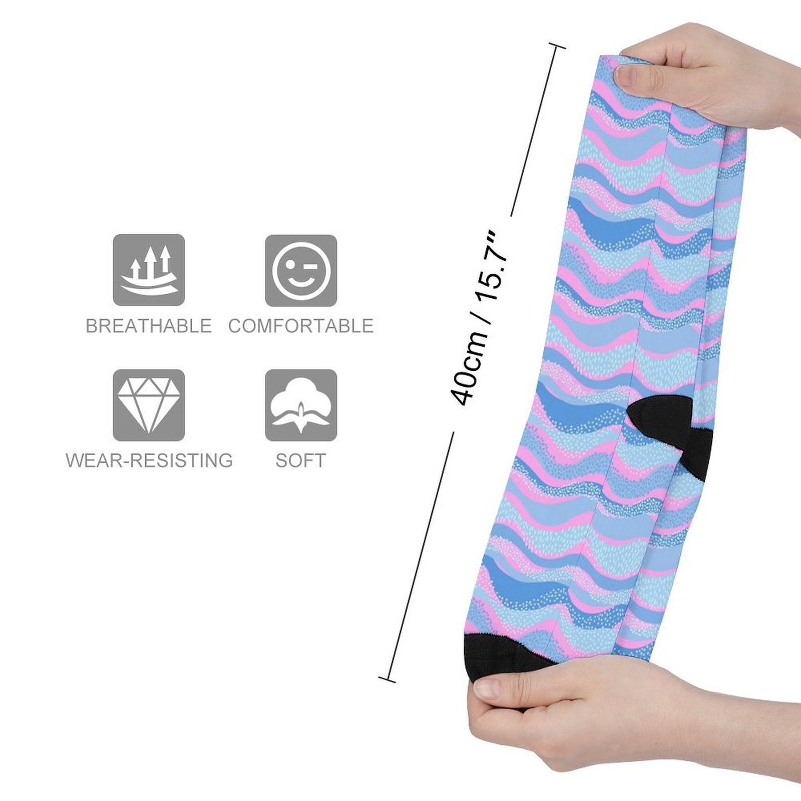 Space Aurora Prined socks Gifts for Men Women