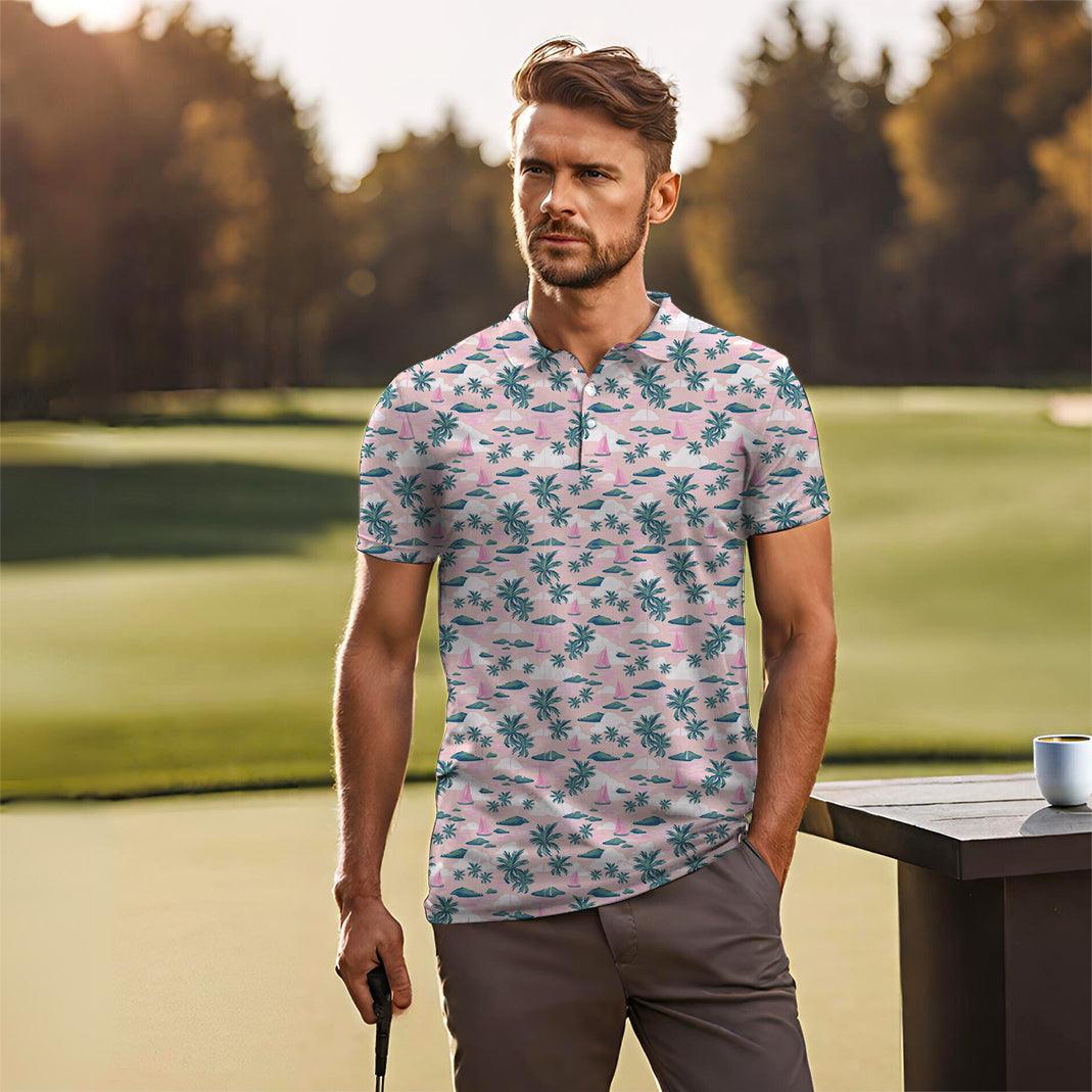 Men's Island Time golf polo