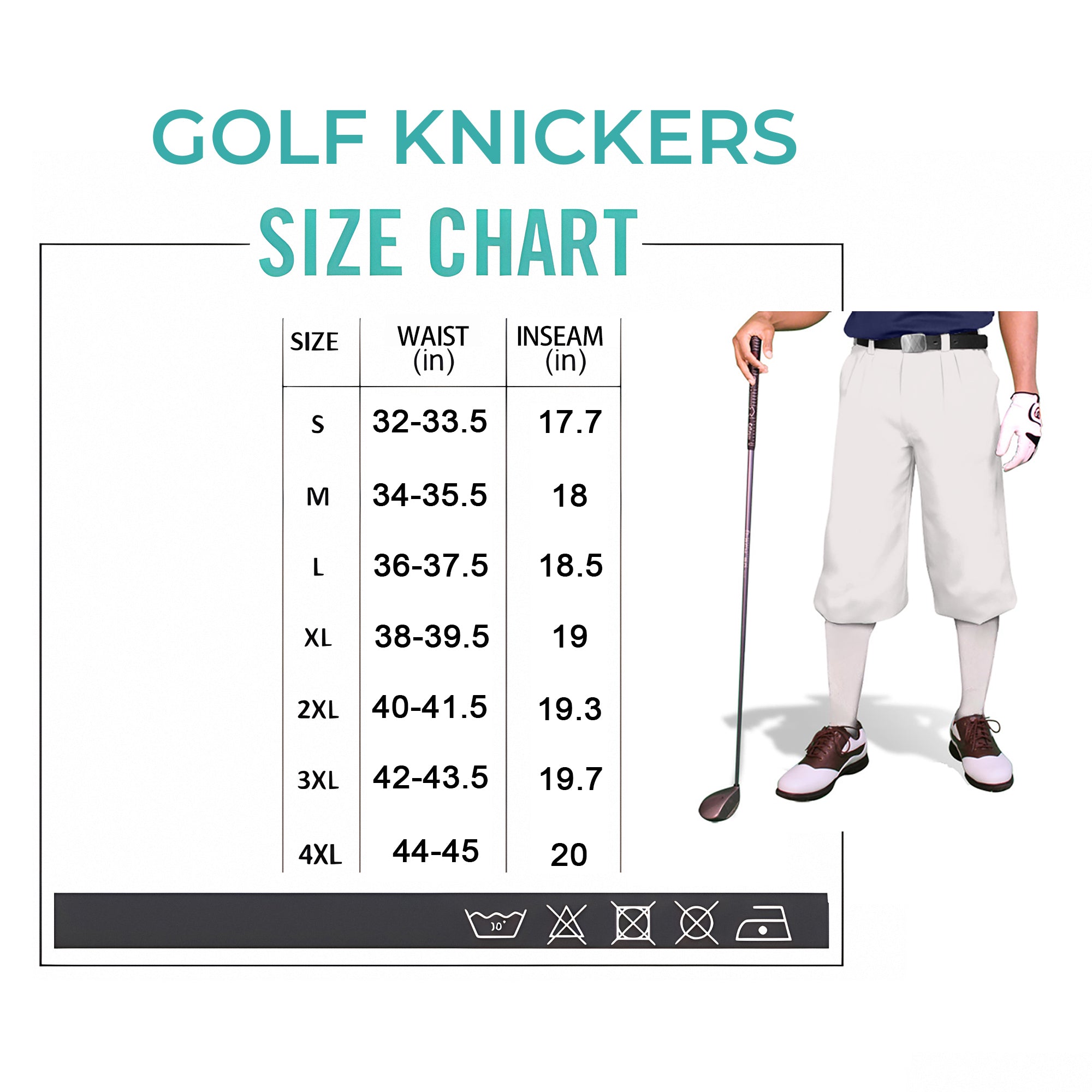 Rainbow grid-Men's Golf Knickers Pants