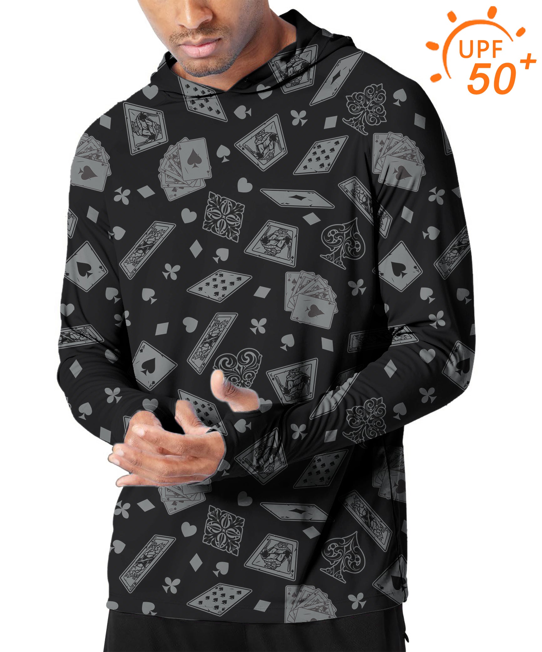 Men's Outdoor poker Golf Sun Protection Slim Fit hoodies