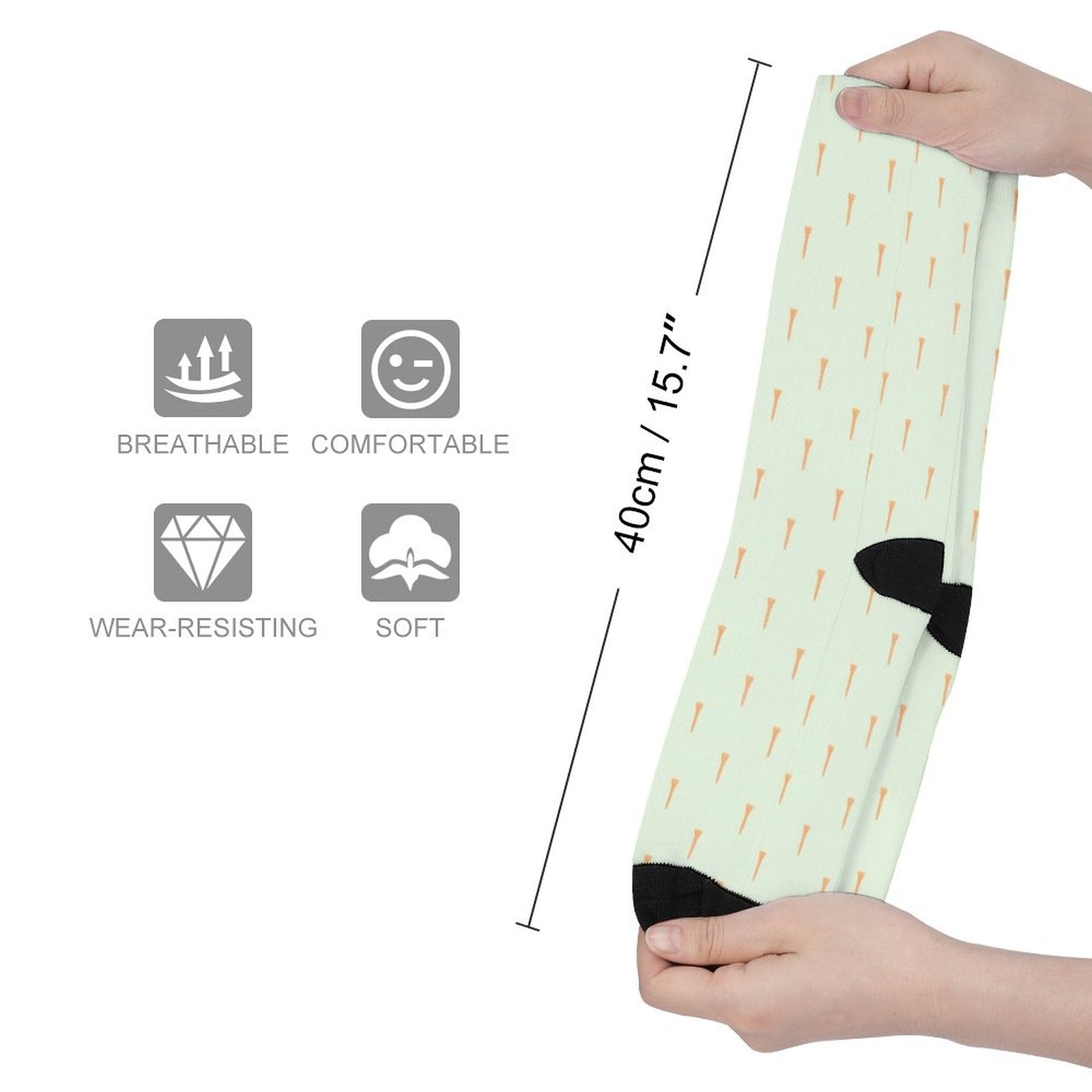 Golf Dings Prined socks Gifts for Men Women