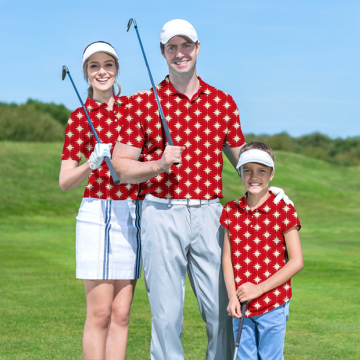 Family Christmas Star set Golf Championship Trophy tournament