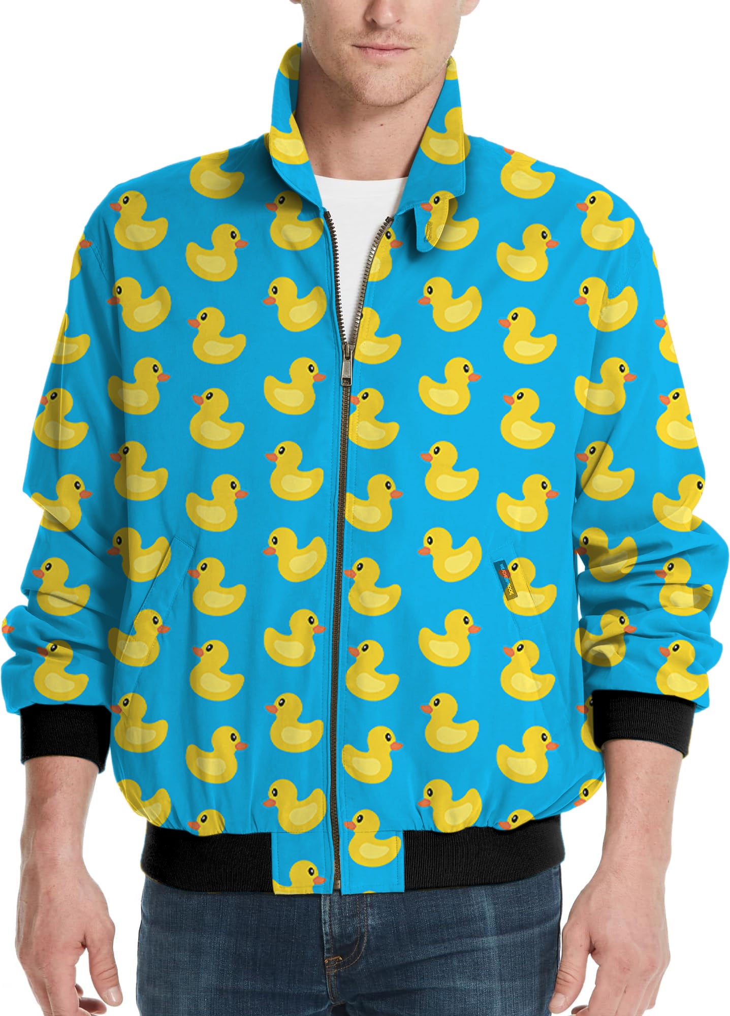Yellow duck-Men's Golf Windbreaker Light Jacket