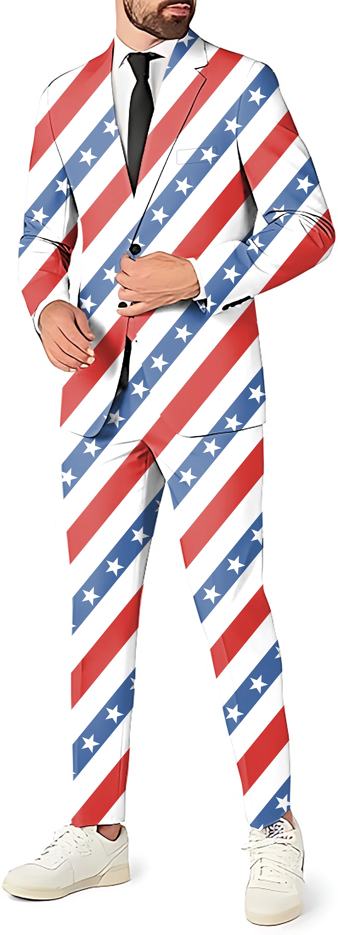 American President Day Men's Party Costumes-Theme Party 2 or 3pcs Suit set-Blazer Pants & Vest