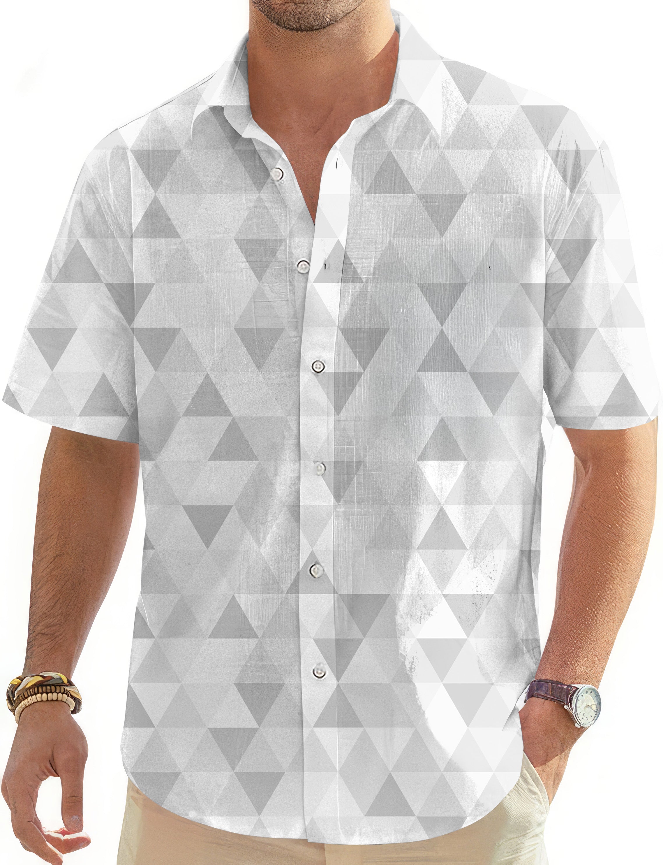 Quicksilver Men's Golf Hawaiian Shirts Button Down Shirt