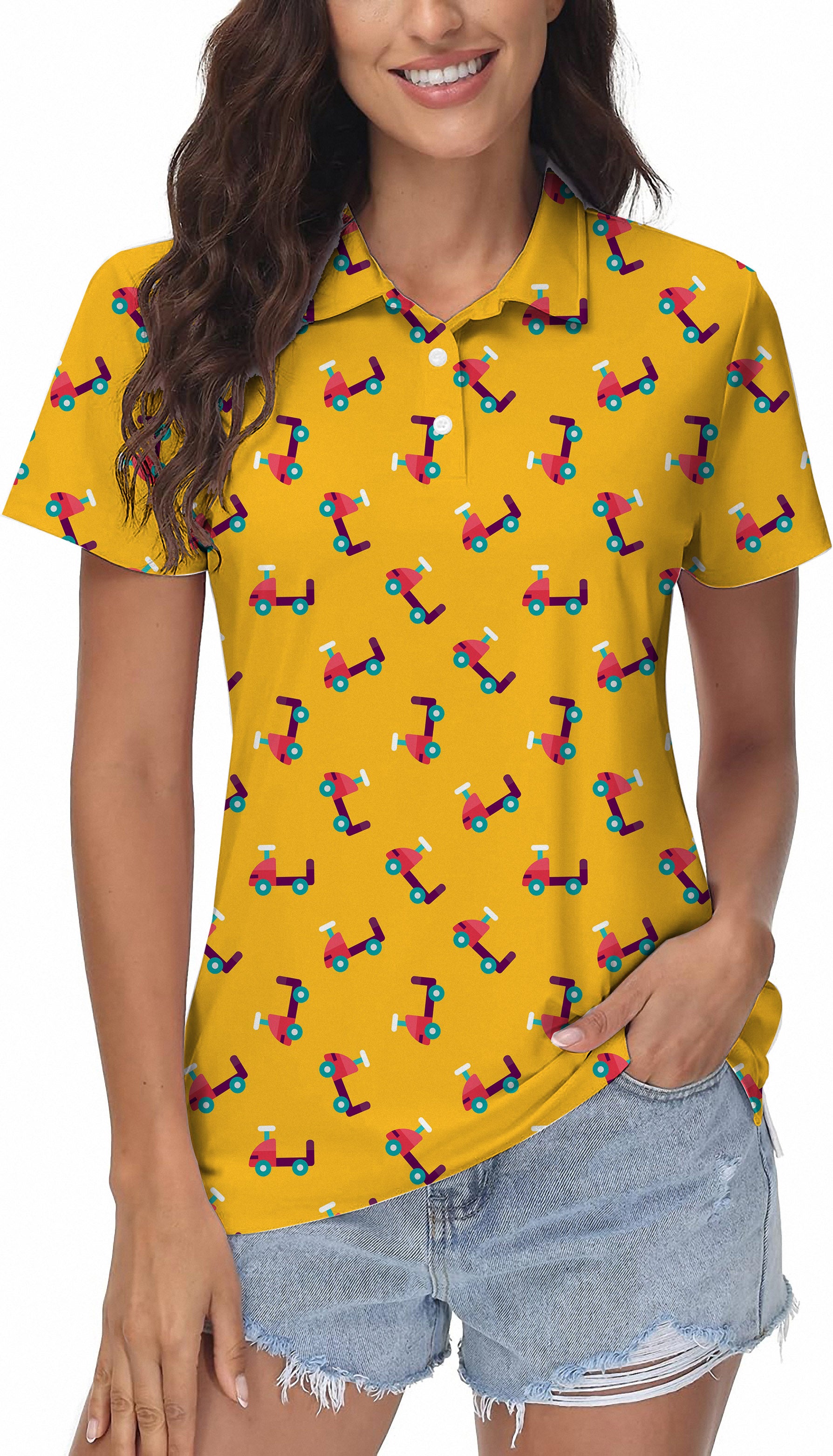 Helicopter-Women's Golf Polo