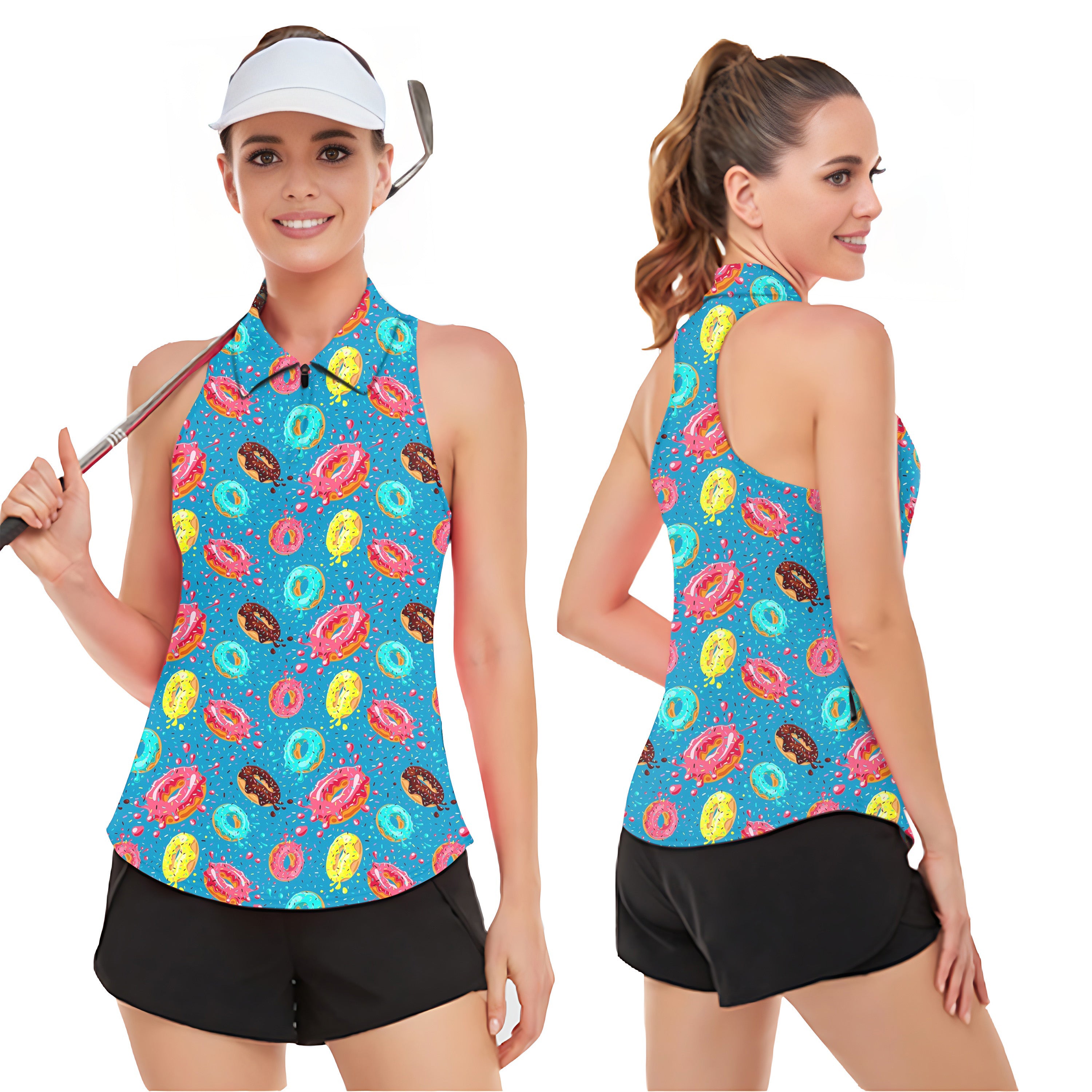 Hole In One Women’s Sleeveless Golf Tank Top Shirt Polo