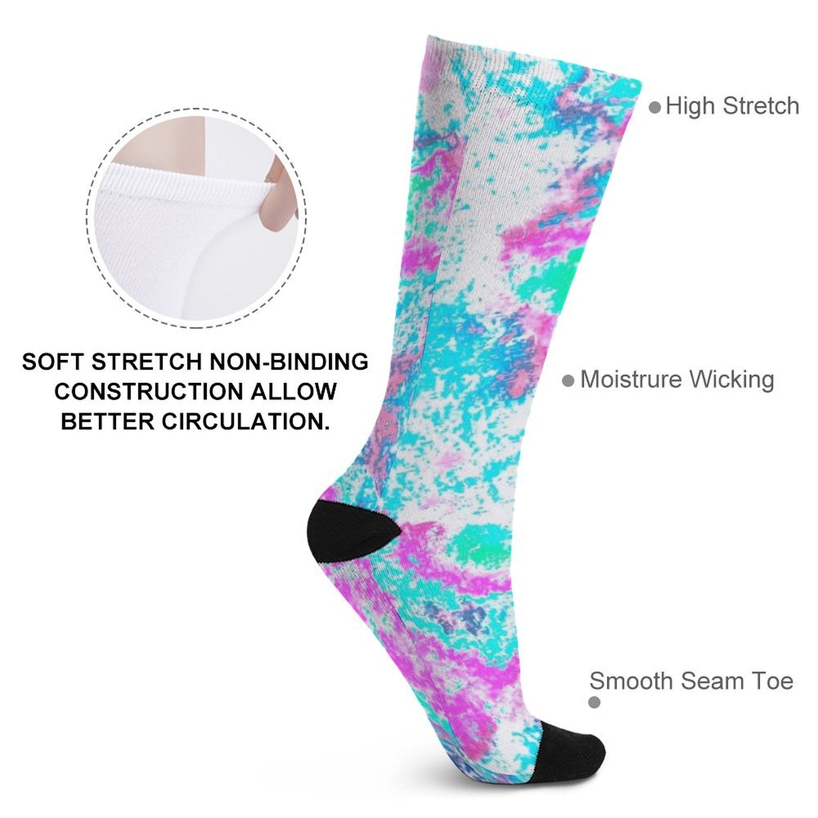vintage fractal Prined socks Gifts for Men Women