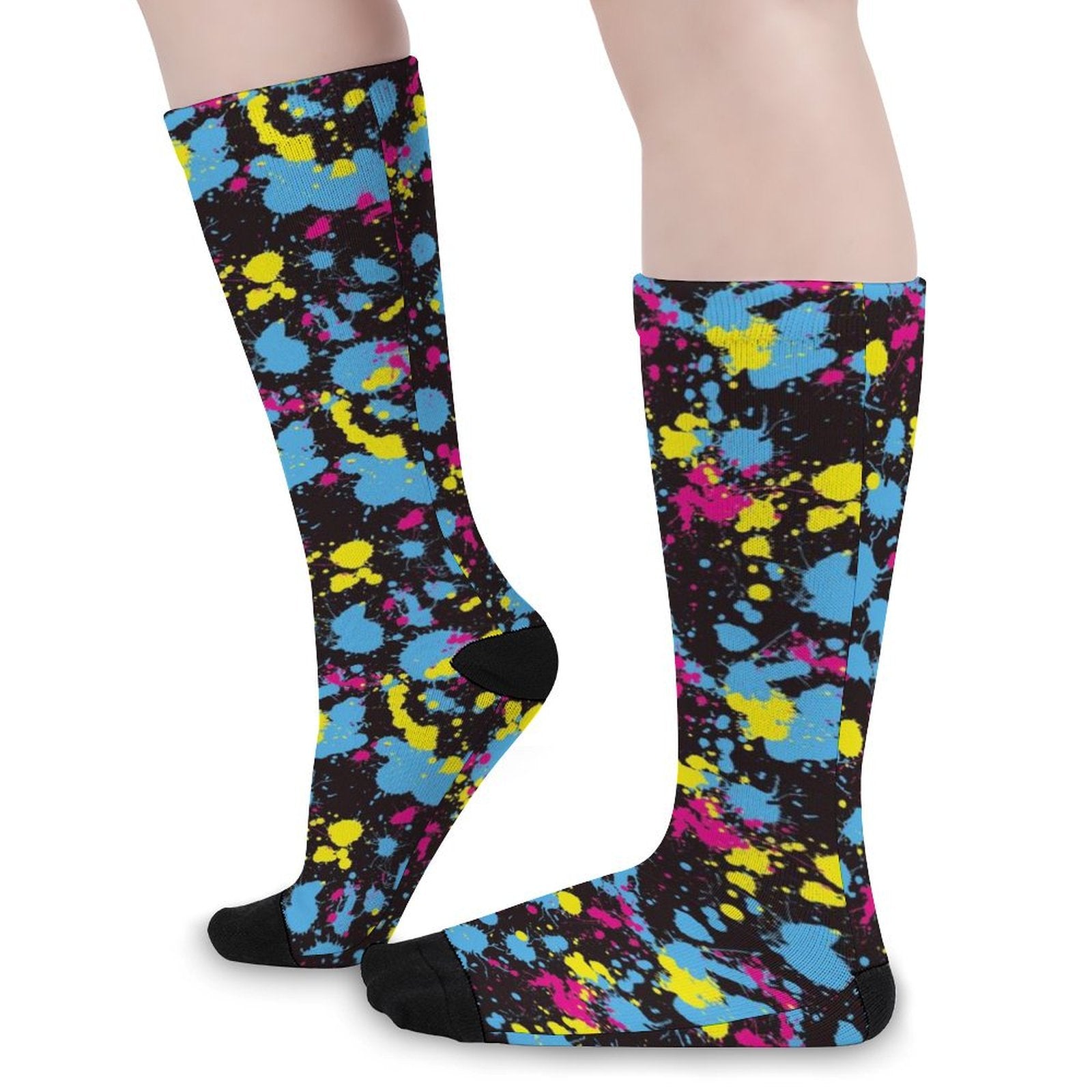 V2 Paint Splatter Prined socks Gifts for Men Women